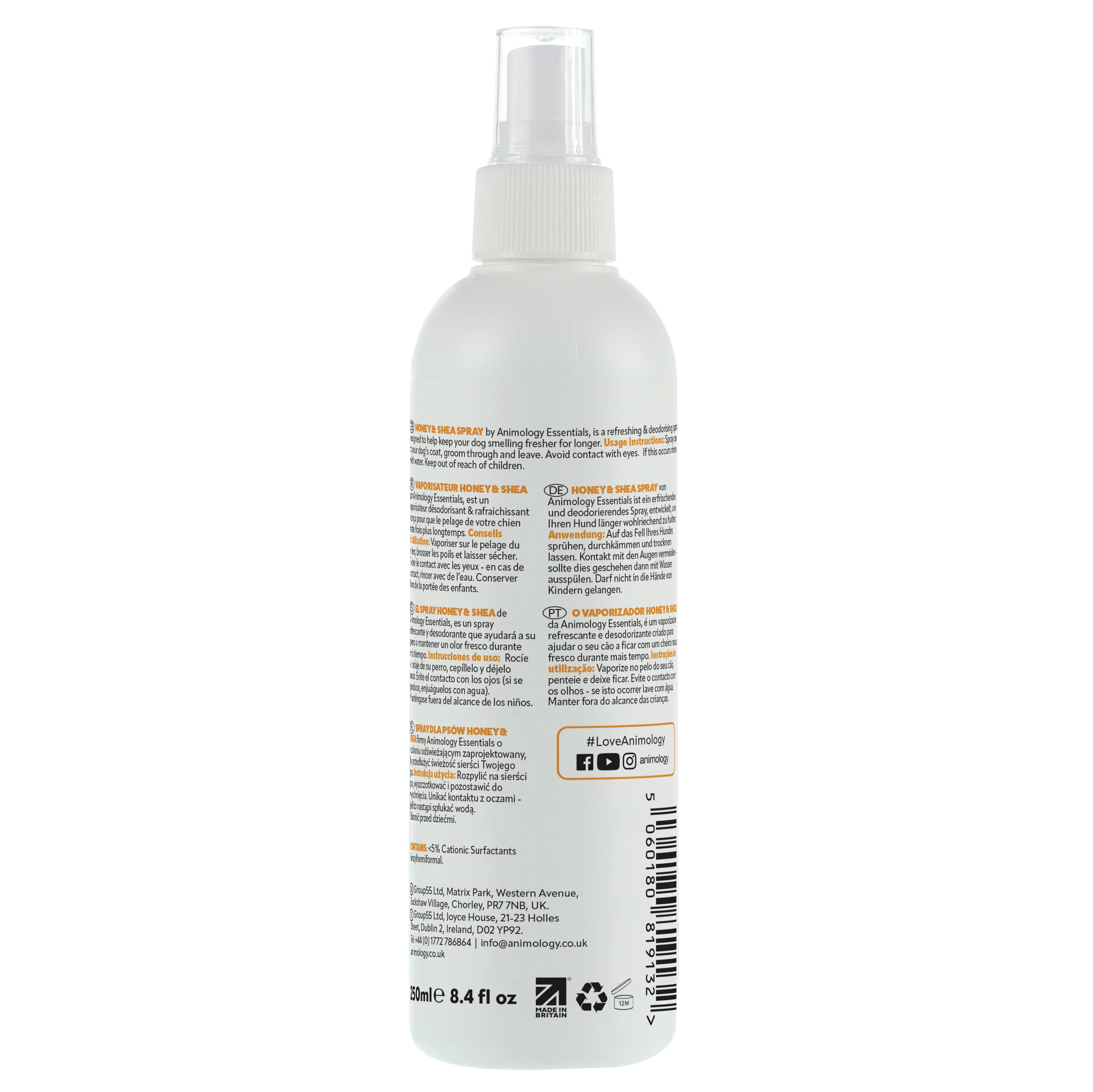 Animology Essentials Honey & Shea Fragrance Spray - Image 2