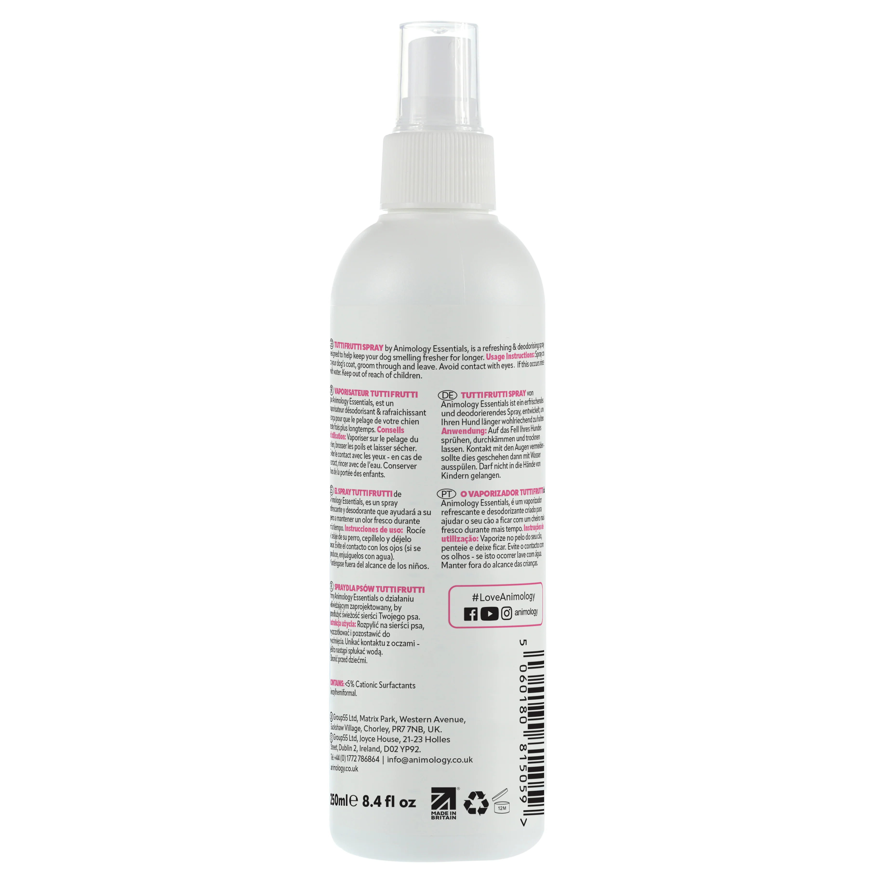Animology Essentials Tutti Frutti Fragrance Spray - Image 2