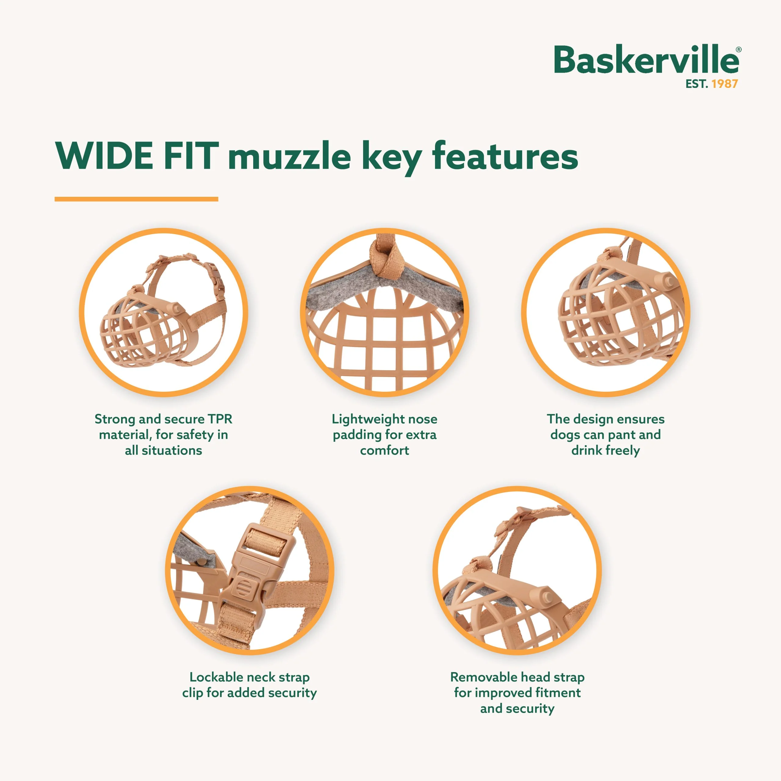 Baskerville Wide Fit Muzzle (2 sizes) - Image 3