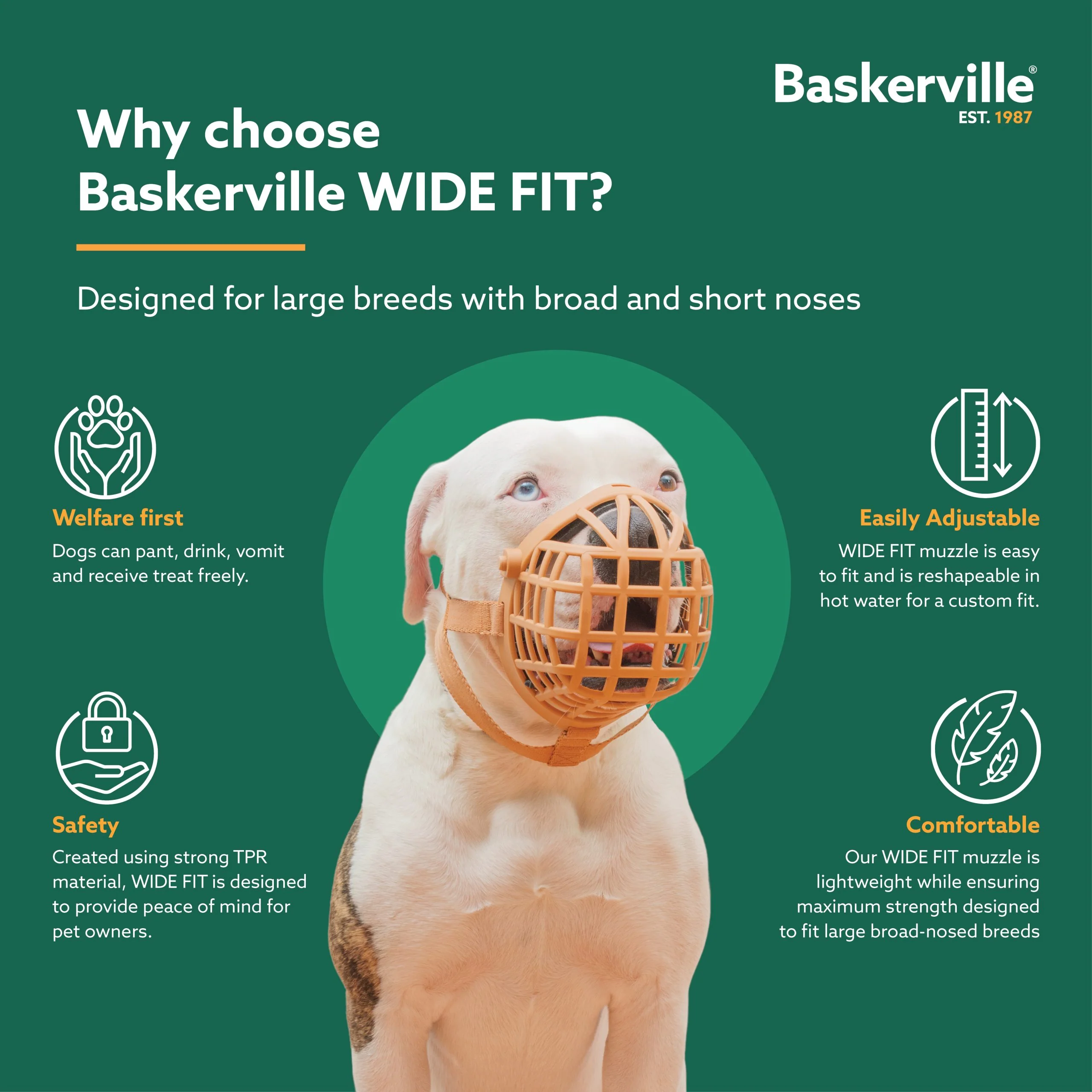 Baskerville Wide Fit Muzzle (2 sizes) - Image 4