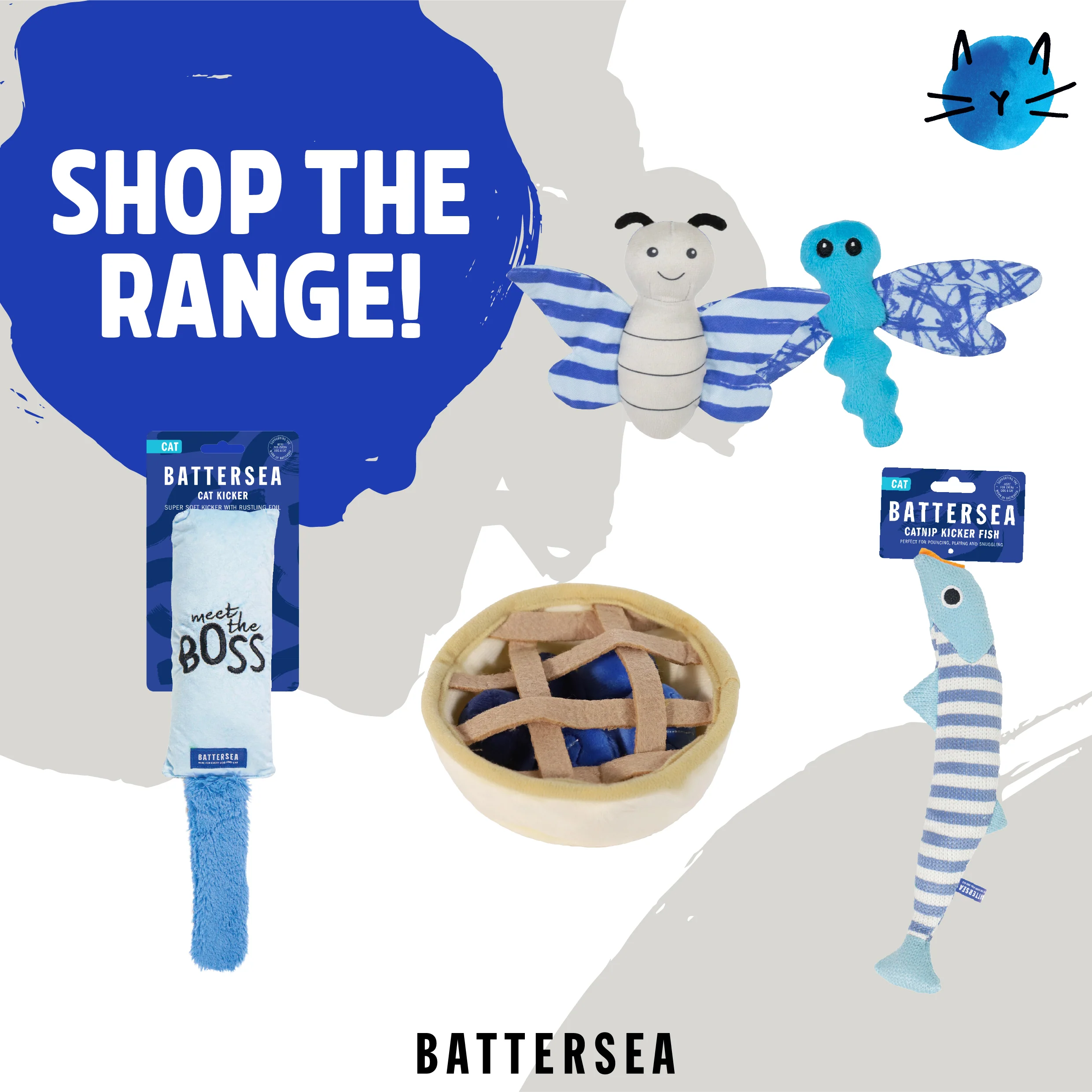 Battersea Catnip Cats Cat Toy 3pc - Image 11