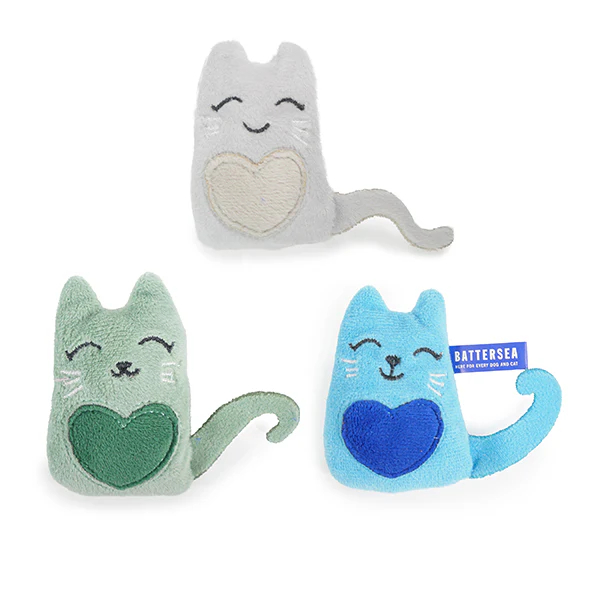 Battersea Catnip Cats Cat Toy 3pc - Image 2