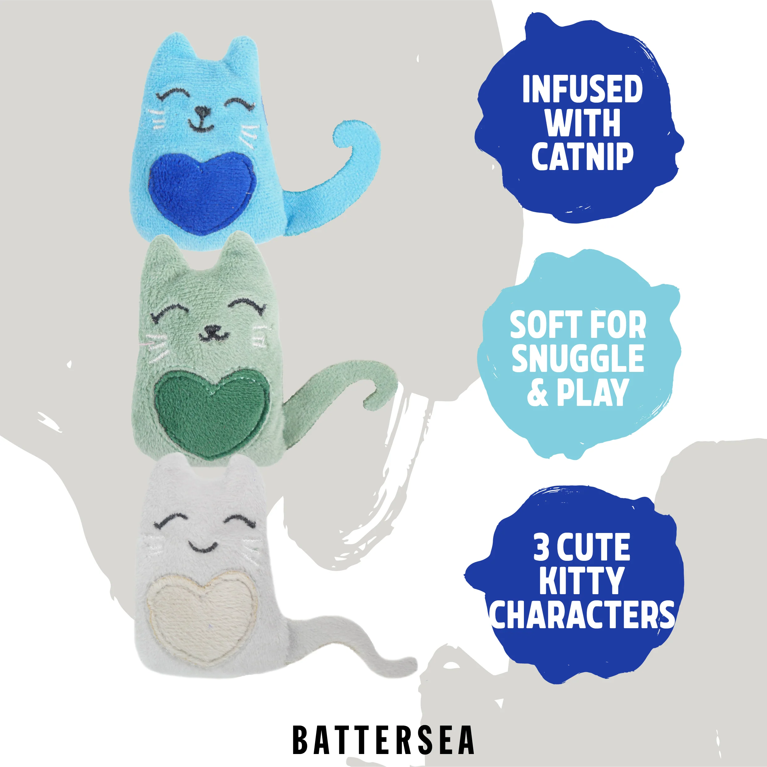 Battersea Catnip Cats Cat Toy 3pc - Image 8
