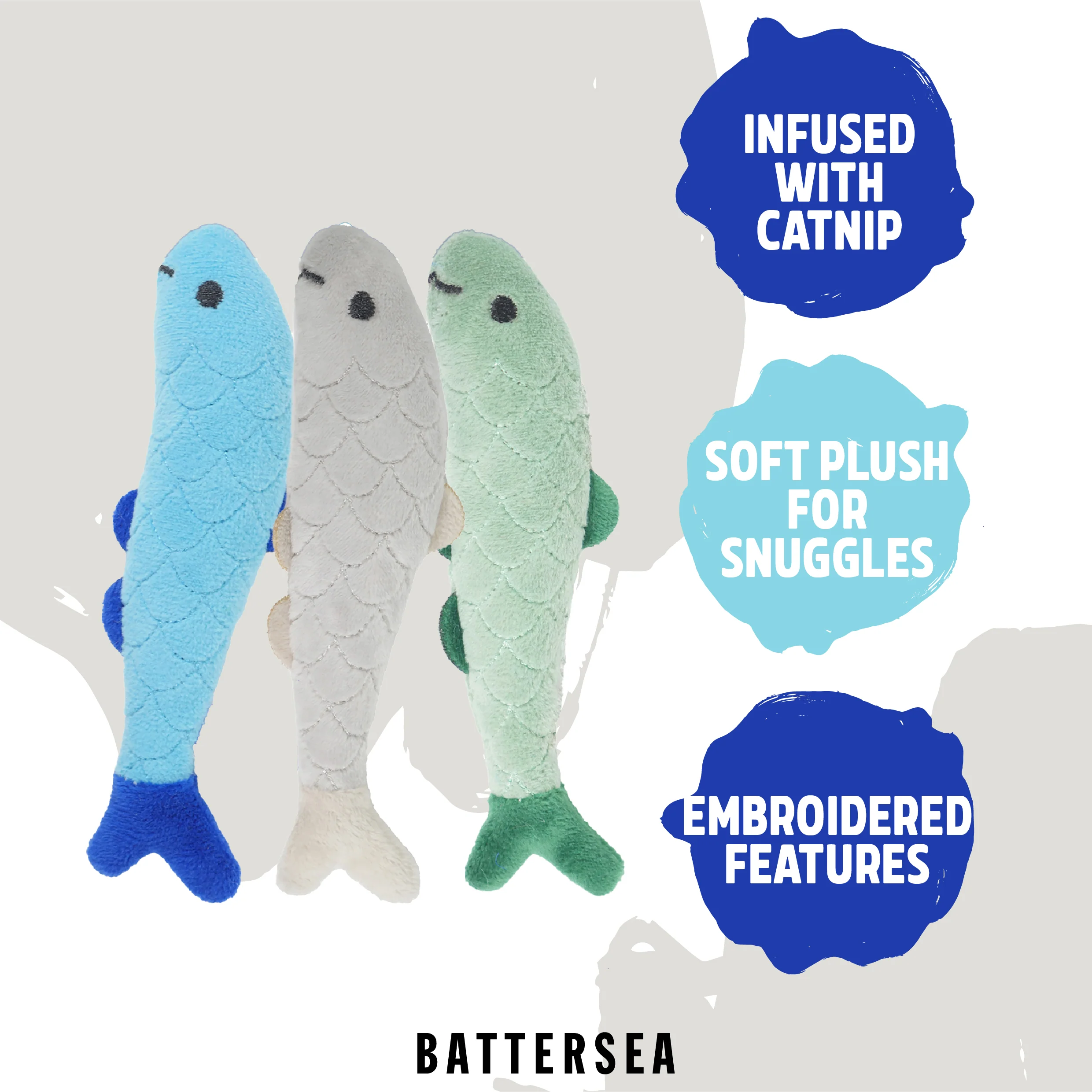 Battersea Daily Catch Cat Toy 3pc - Image 6