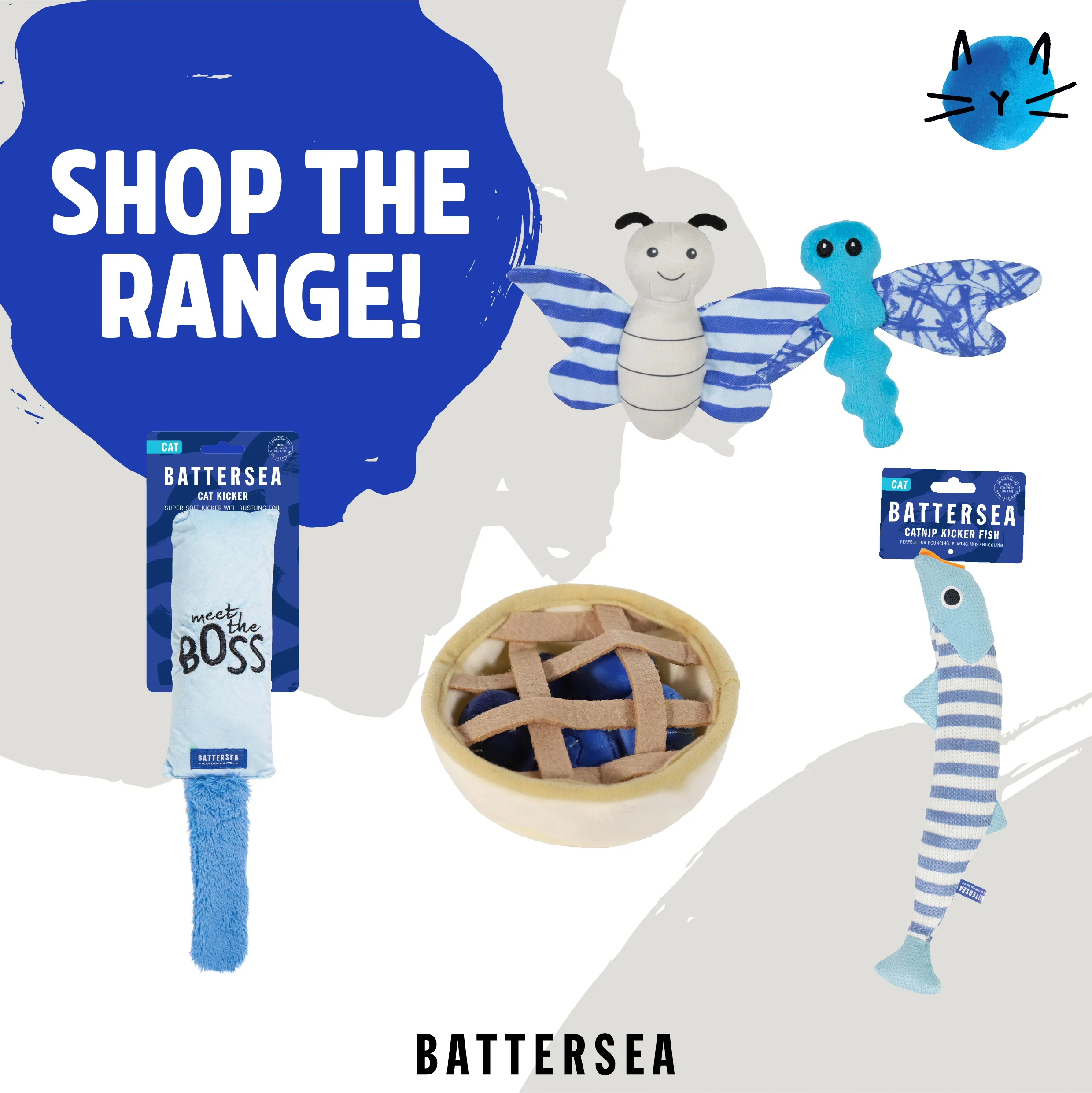 Battersea Daily Catch Cat Toy 3pc - Image 9