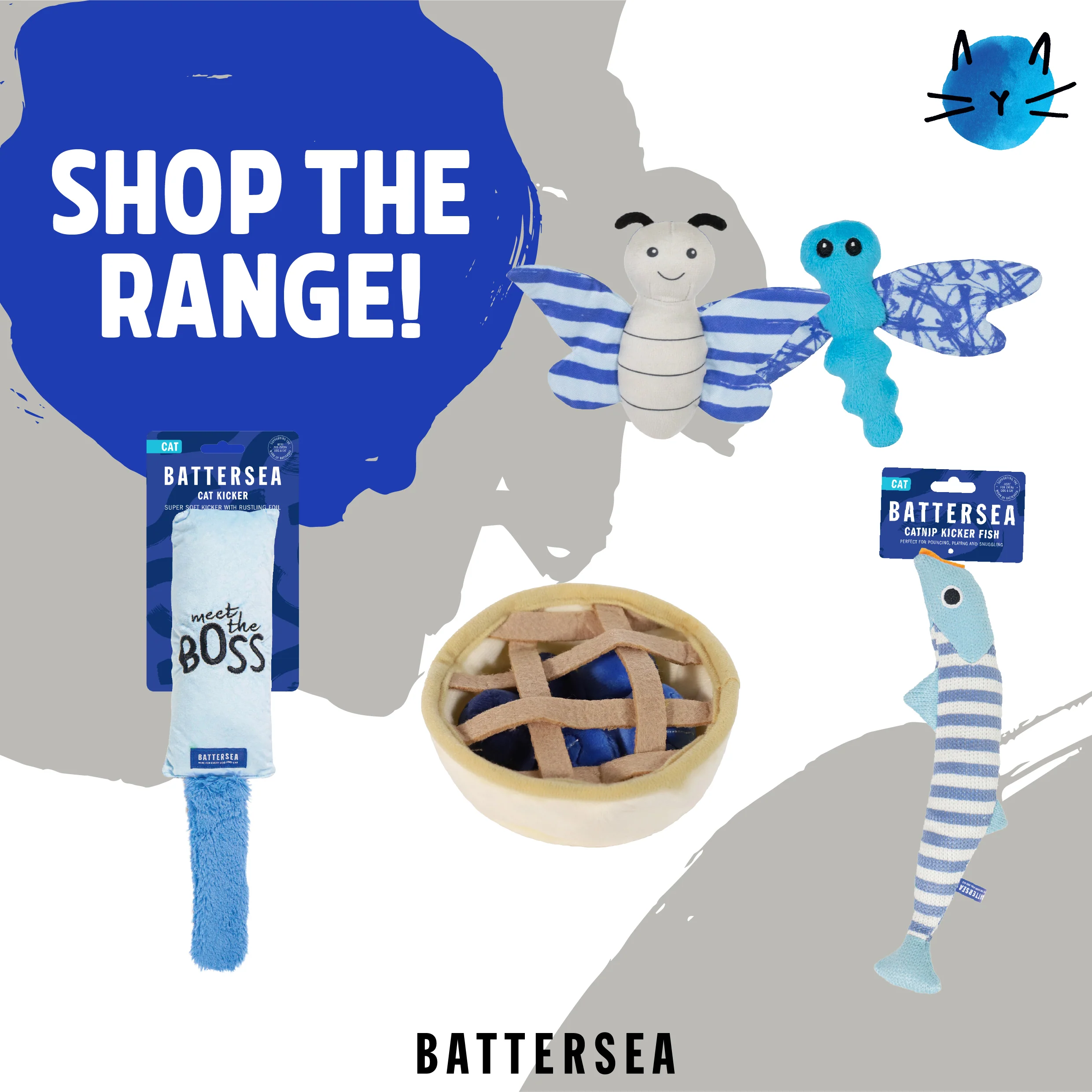 Battersea Fish Shaped Cat Scratcher Mat - Image 10