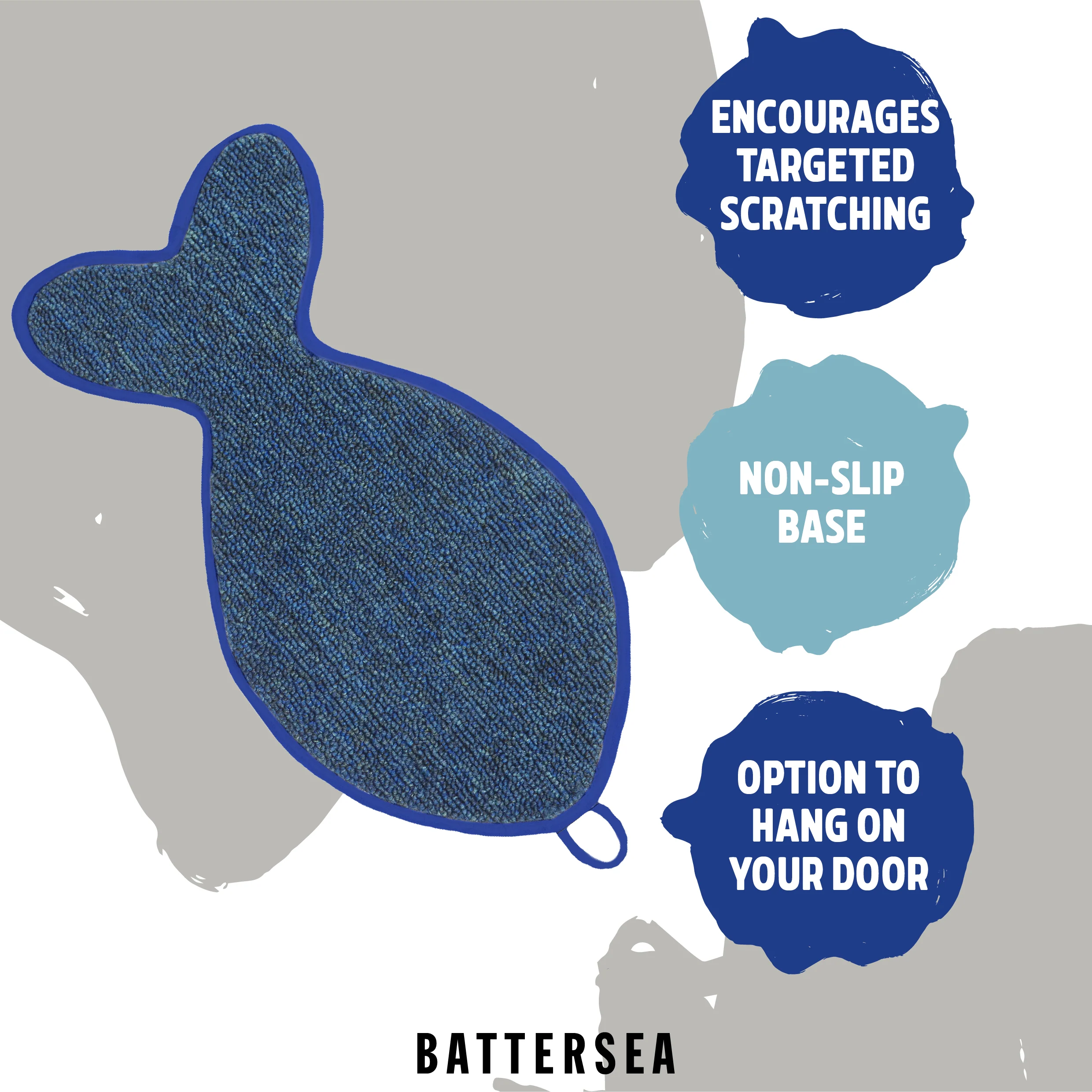 Battersea Fish Shaped Cat Scratcher Mat - Image 7