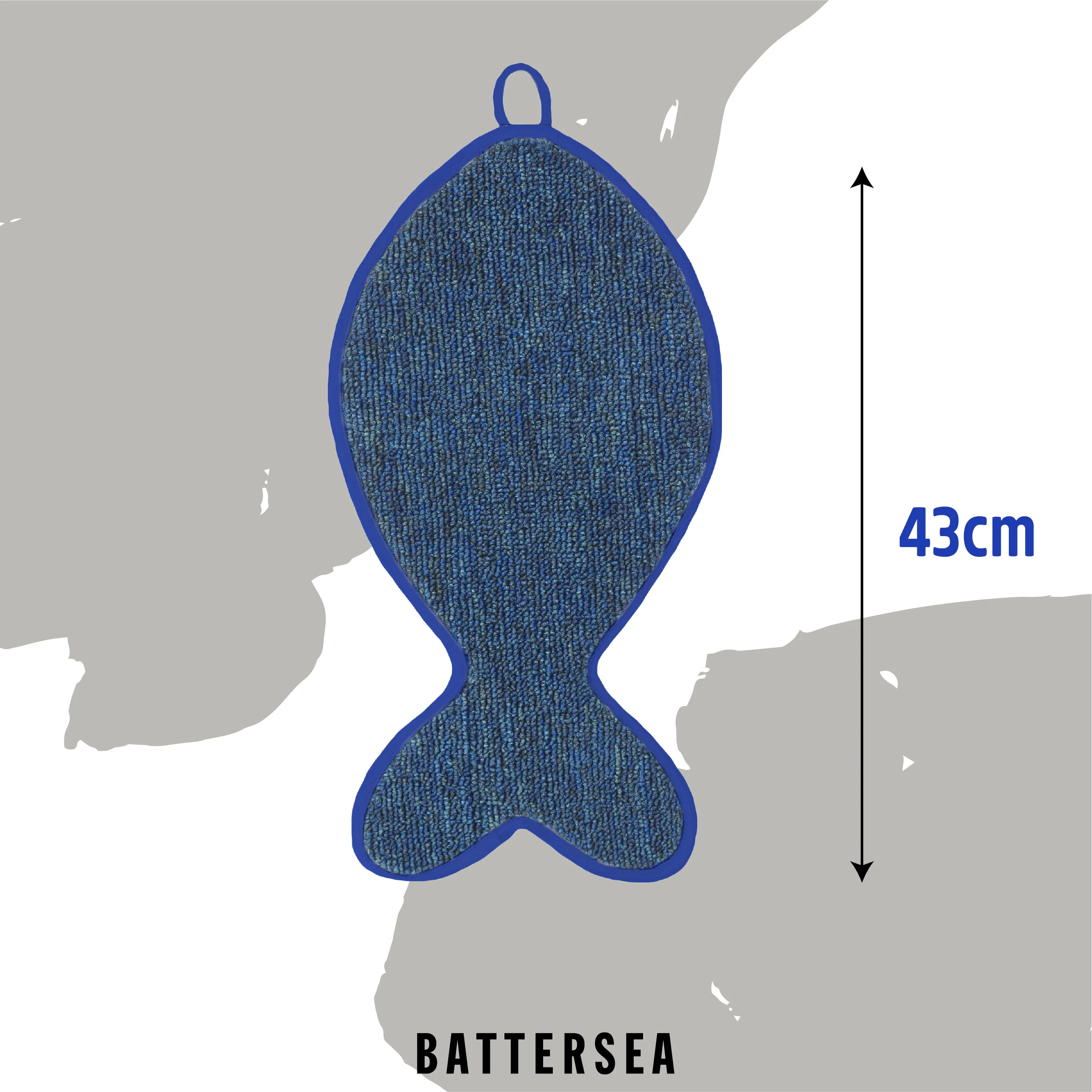 Battersea Fish Shaped Cat Scratcher Mat - Image 8