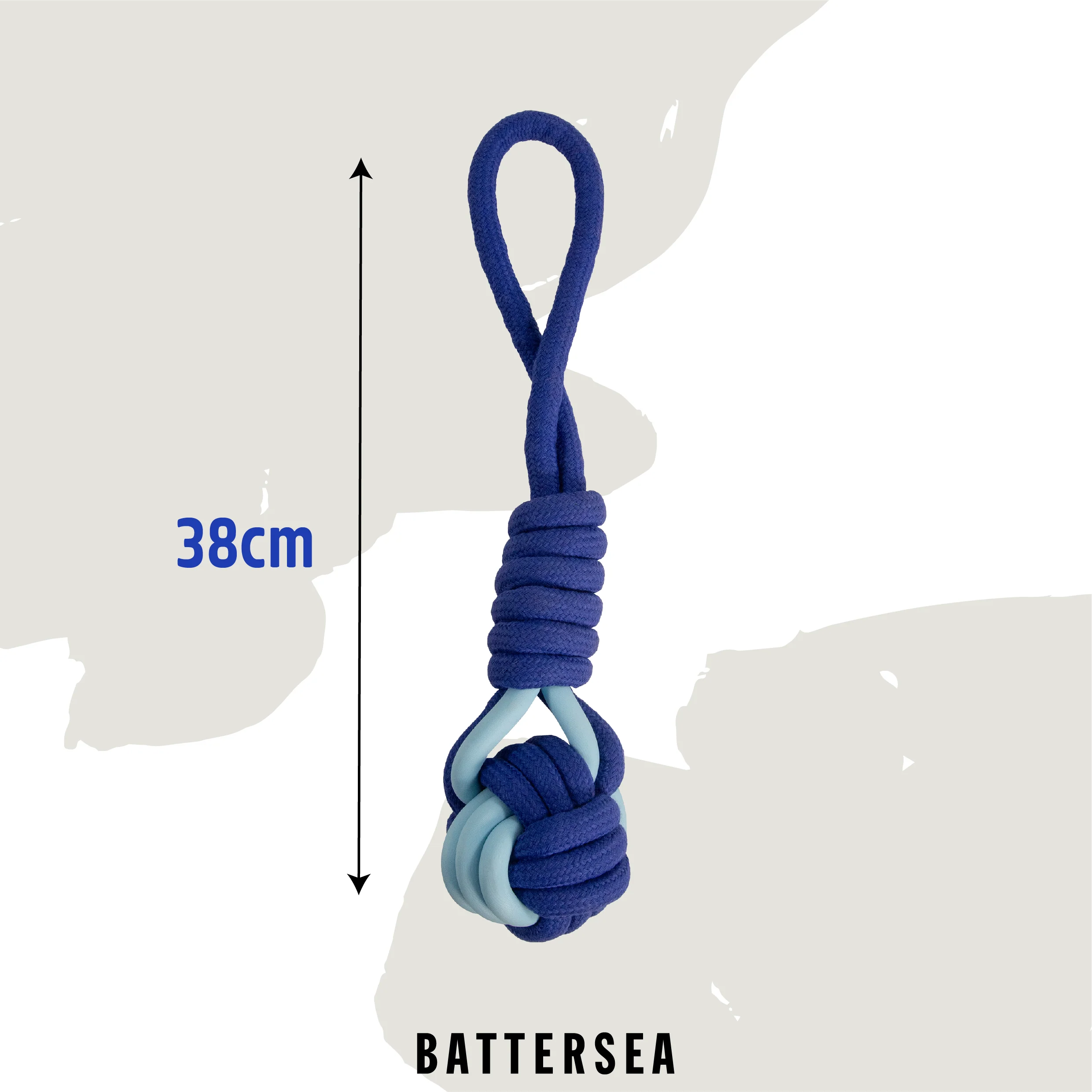 Battersea Rope & Rubber Tug Dog Toy - Image 5