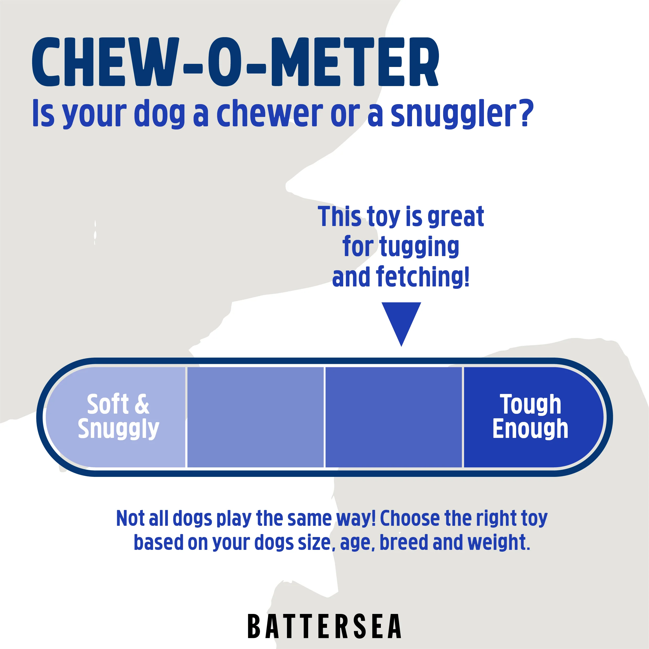 Battersea Rope & Rubber Tug Dog Toy - Image 6