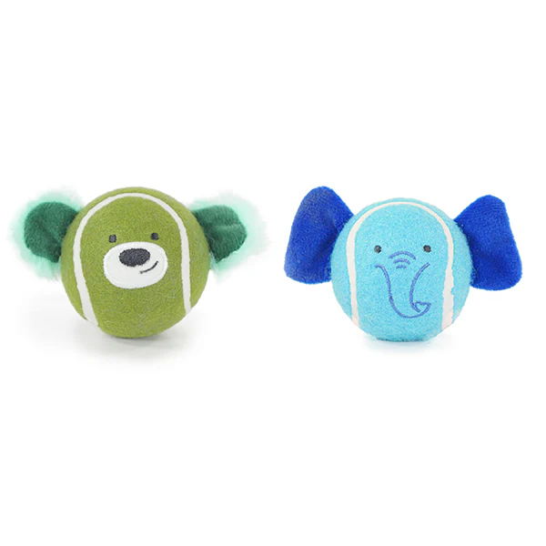 Battersea Rubber Ball Animals Dog Toy 2pc - Image 2