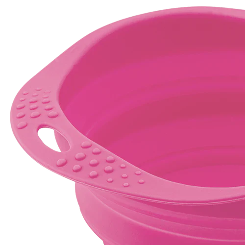 Beco Collapsible Travel Bowl Pink Large - Image 2