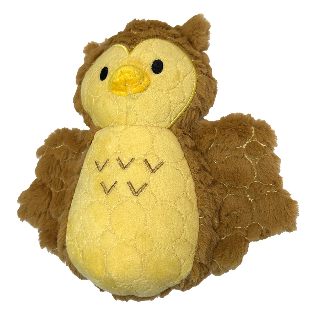 Bite Force Tough Plush Owl Dog Toy - Image 2