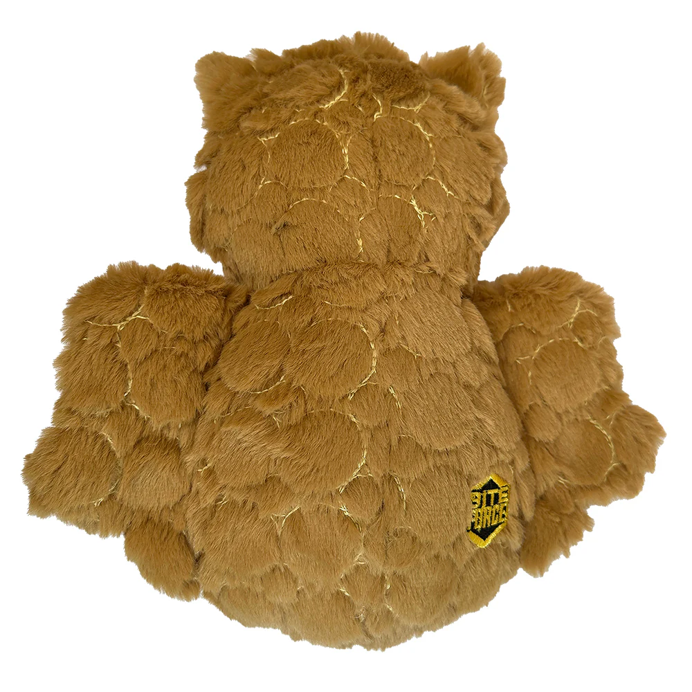Bite Force Tough Plush Owl Dog Toy - Image 3