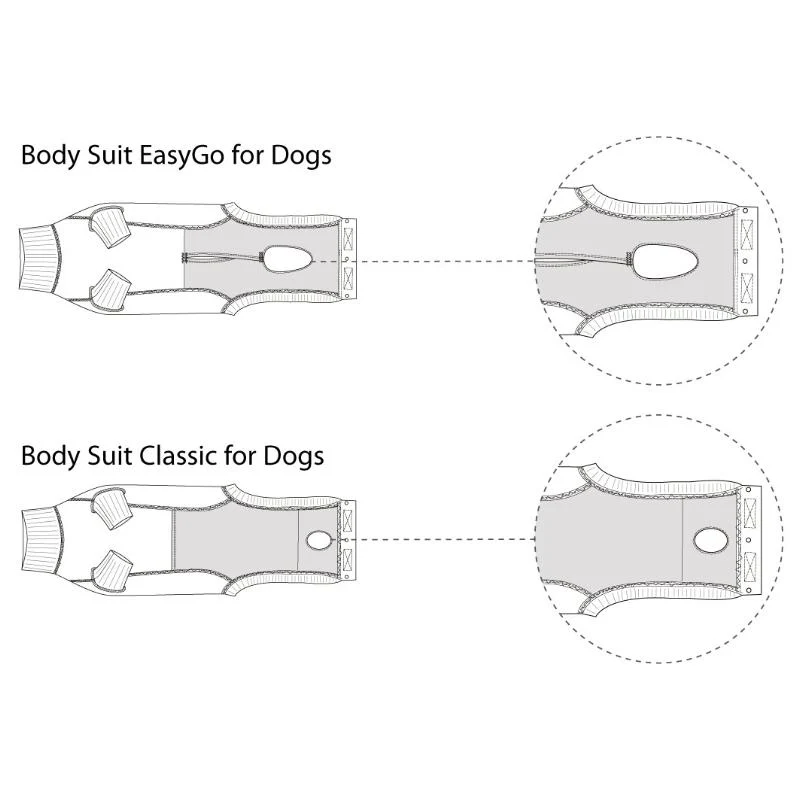 Body Suit Classic Dog Black/Grey (9 sizes) - Image 6