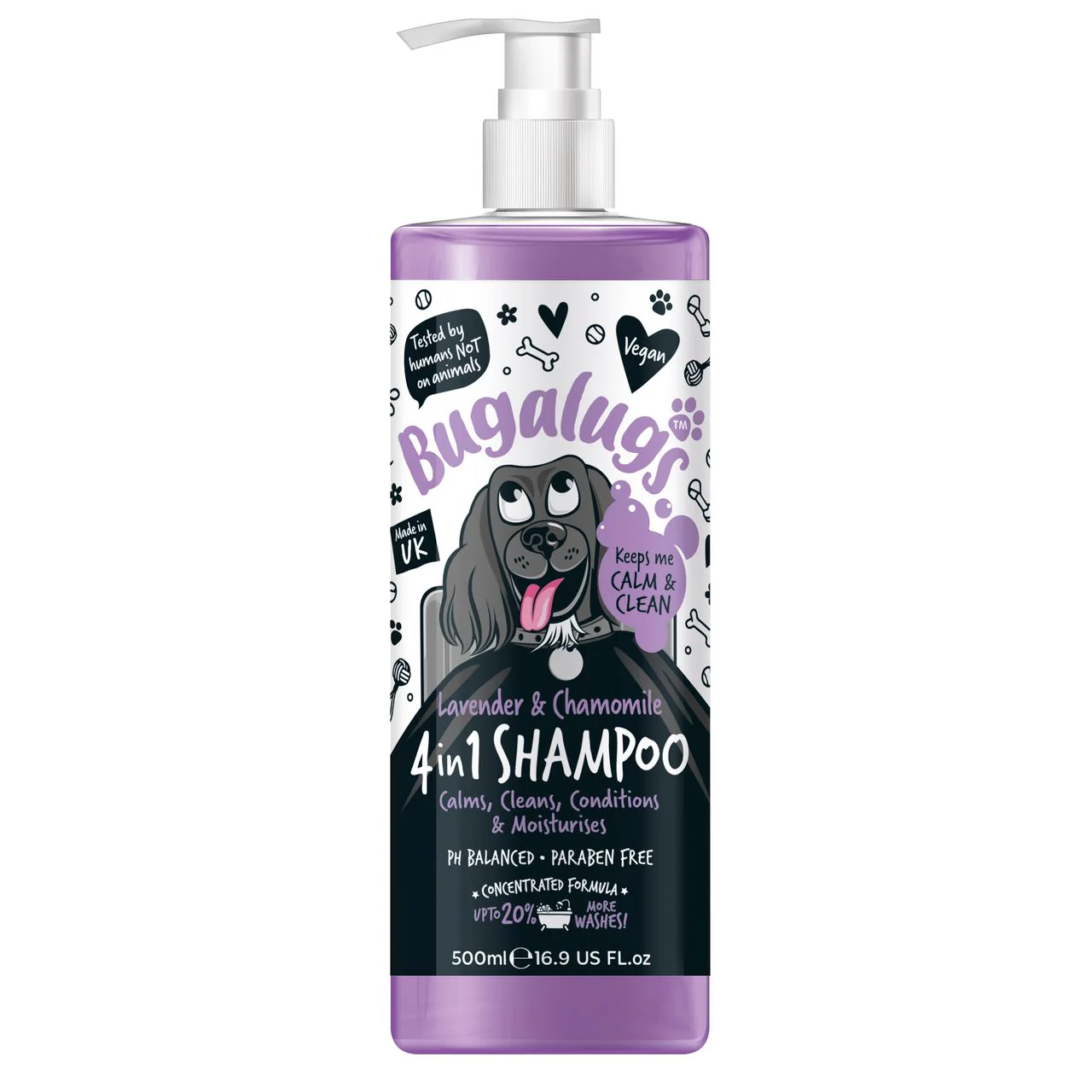 Bugalugs 4-in-1 Lavender & Chamomile Dog Shampoo - Image 2