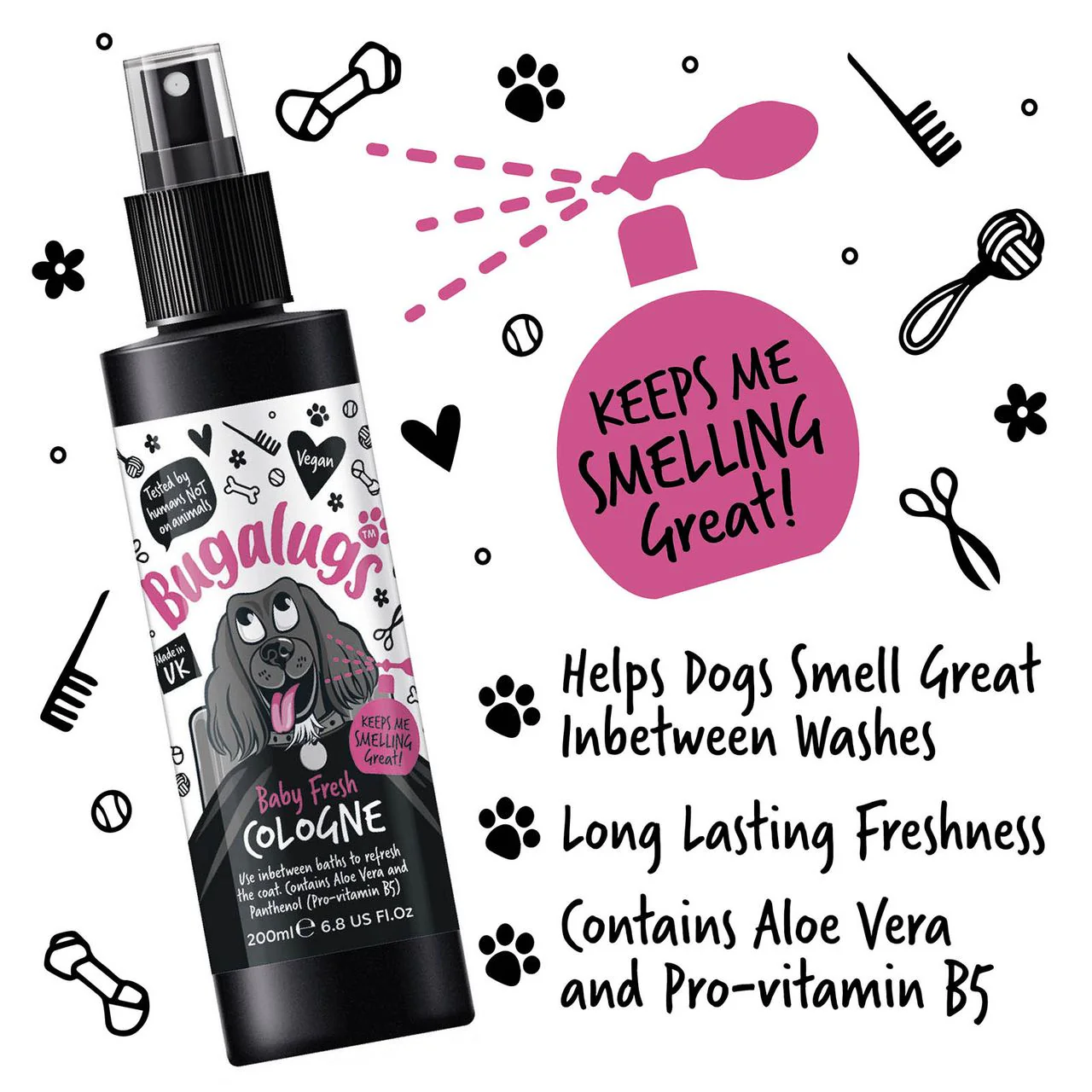Bugalugs Baby Fresh Dog Cologne - Image 2