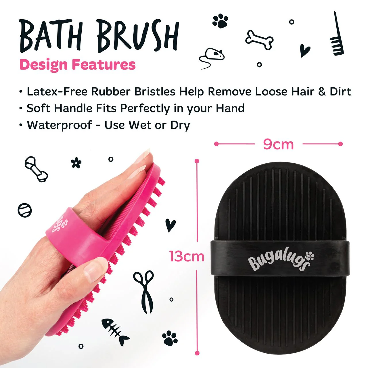 Bugalugs Bath Brush Black - Image 10