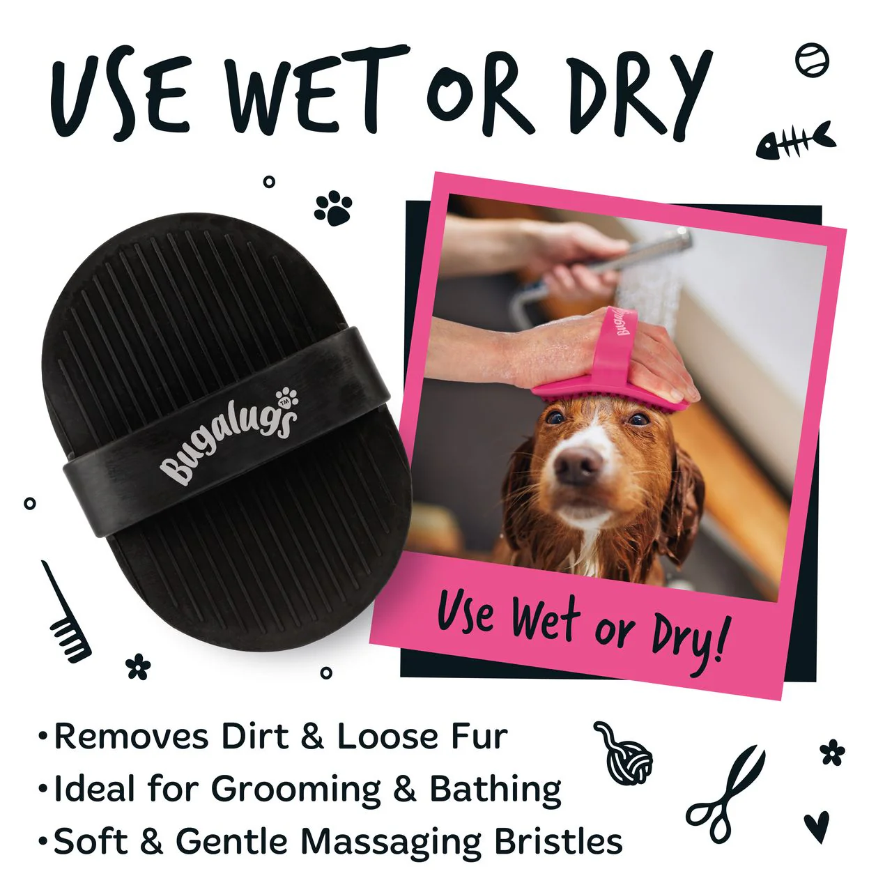 Bugalugs Bath Brush Black - Image 11