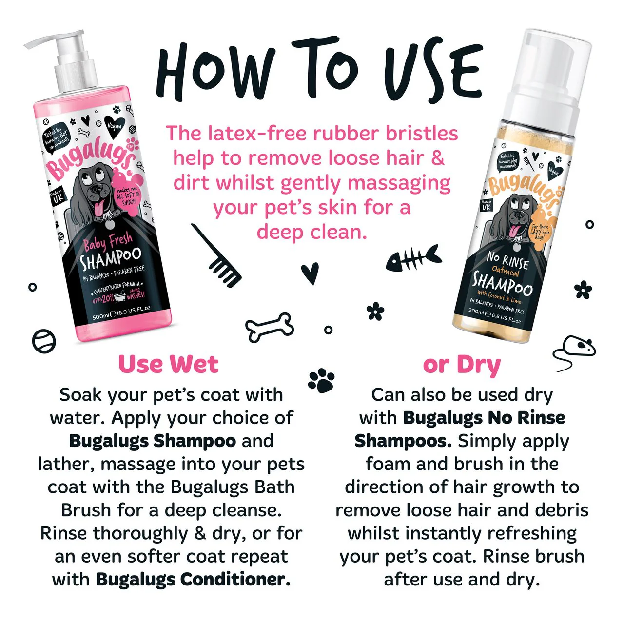 Bugalugs Bath Brush Black - Image 6