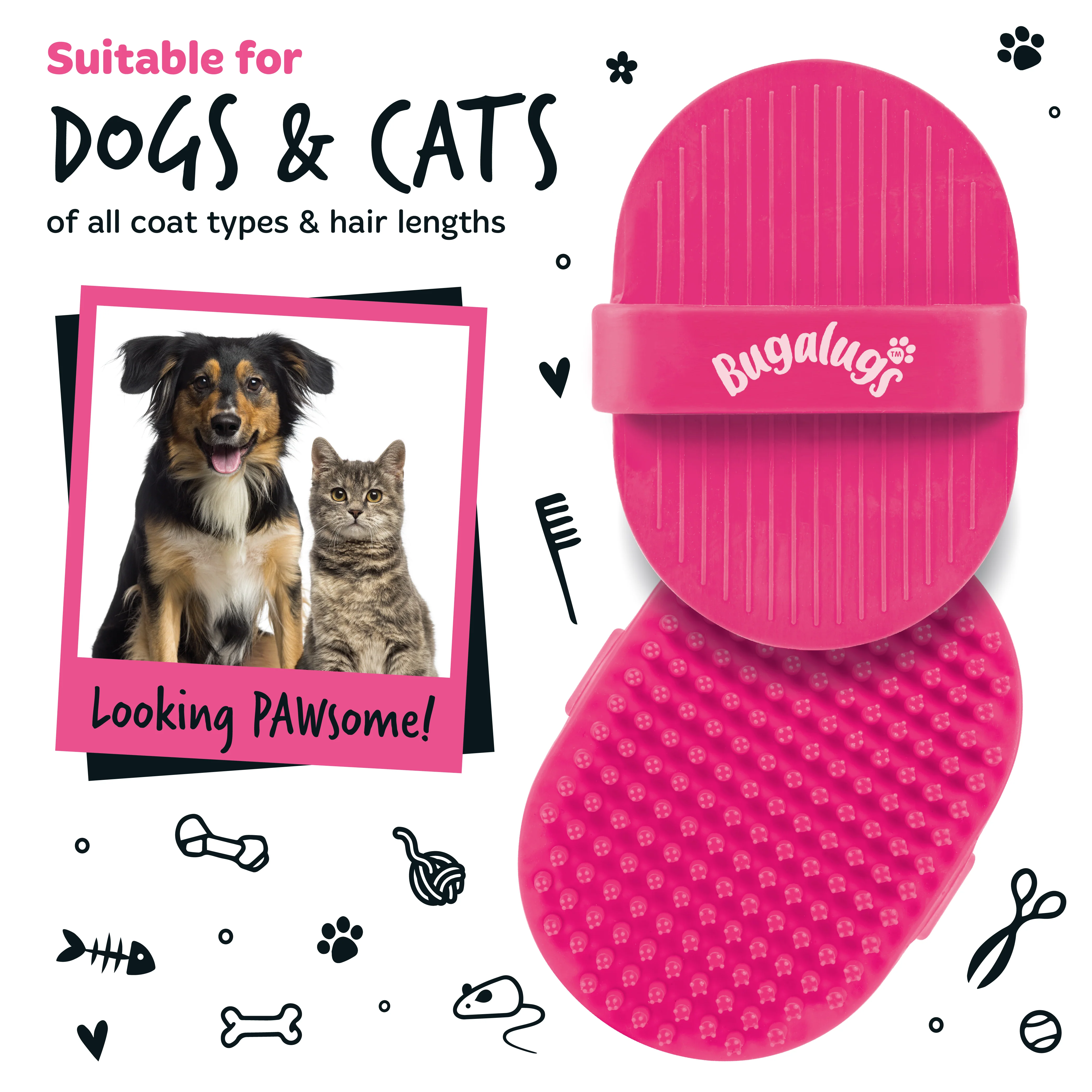 Bugalugs Bath Brush Pink - Image 3