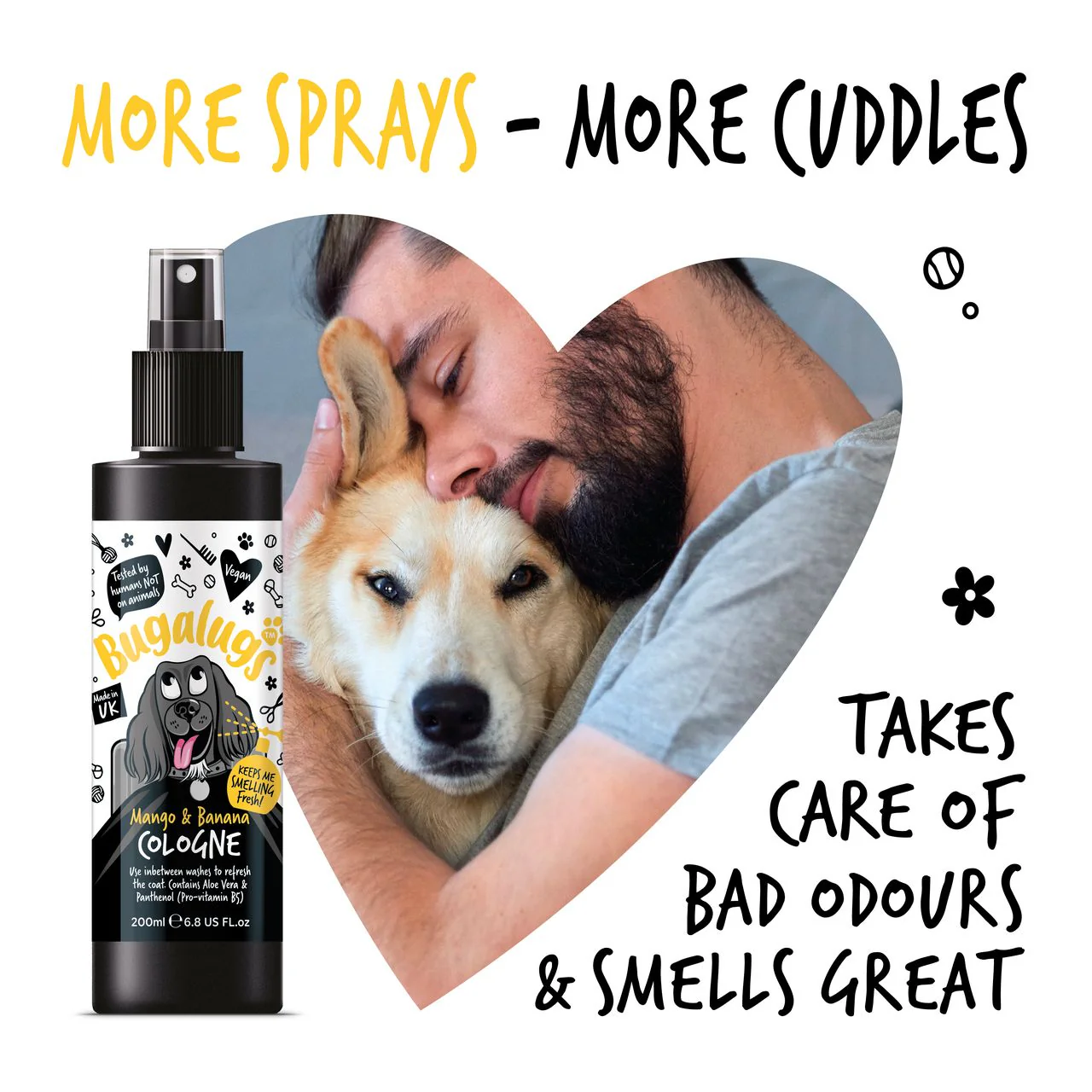Bugalugs Mango & Banana Dog Cologne - Image 3