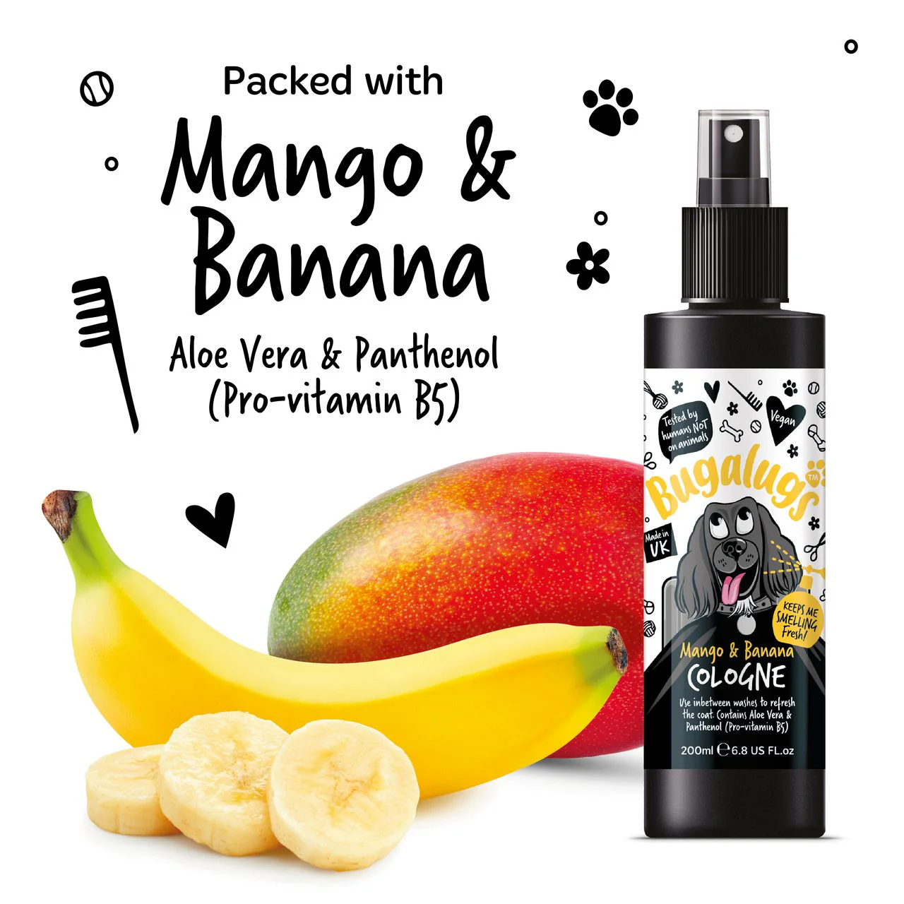 Bugalugs Mango & Banana Dog Cologne - Image 5