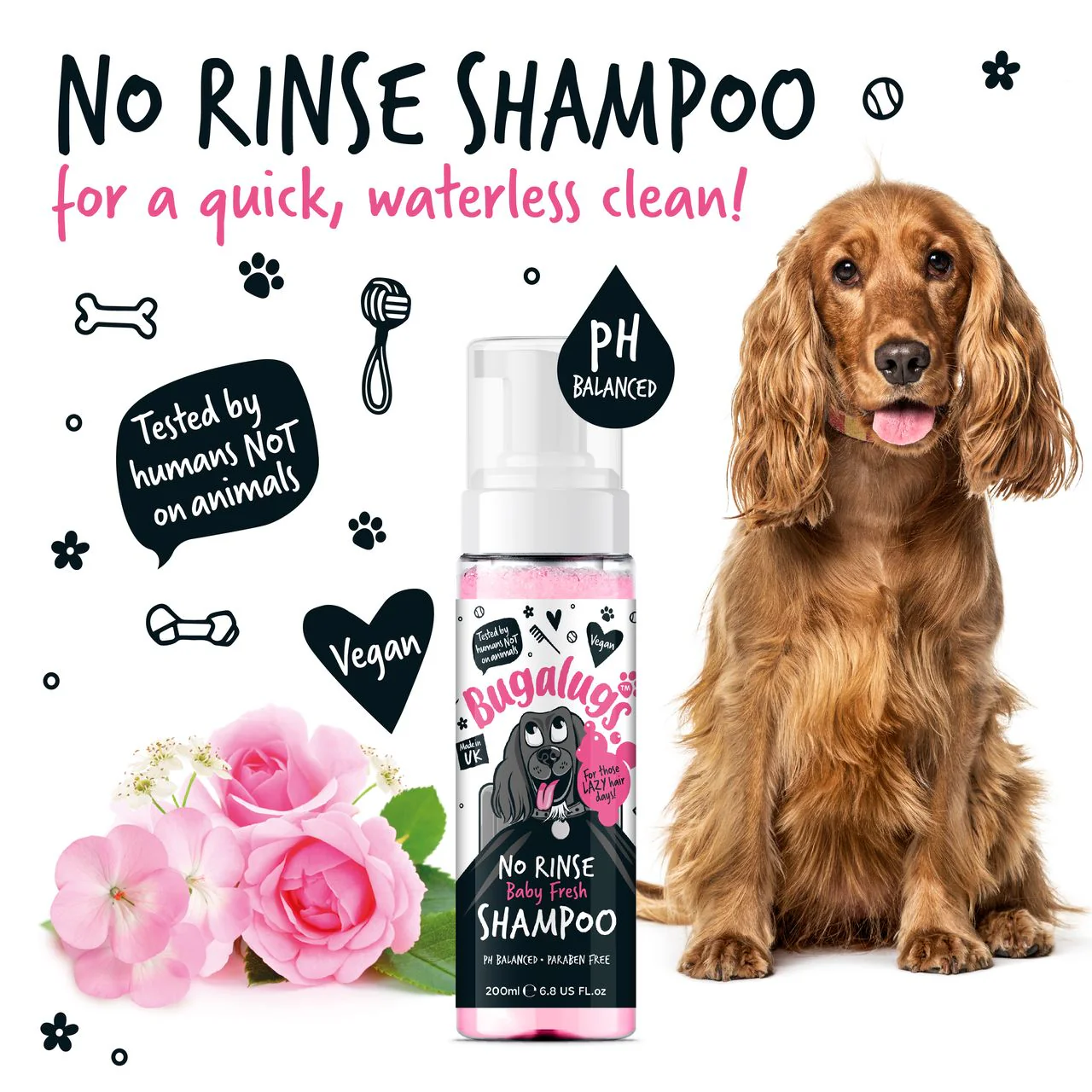 Bugalugs No Rinse Baby Fresh Dog Shampoo - Image 10