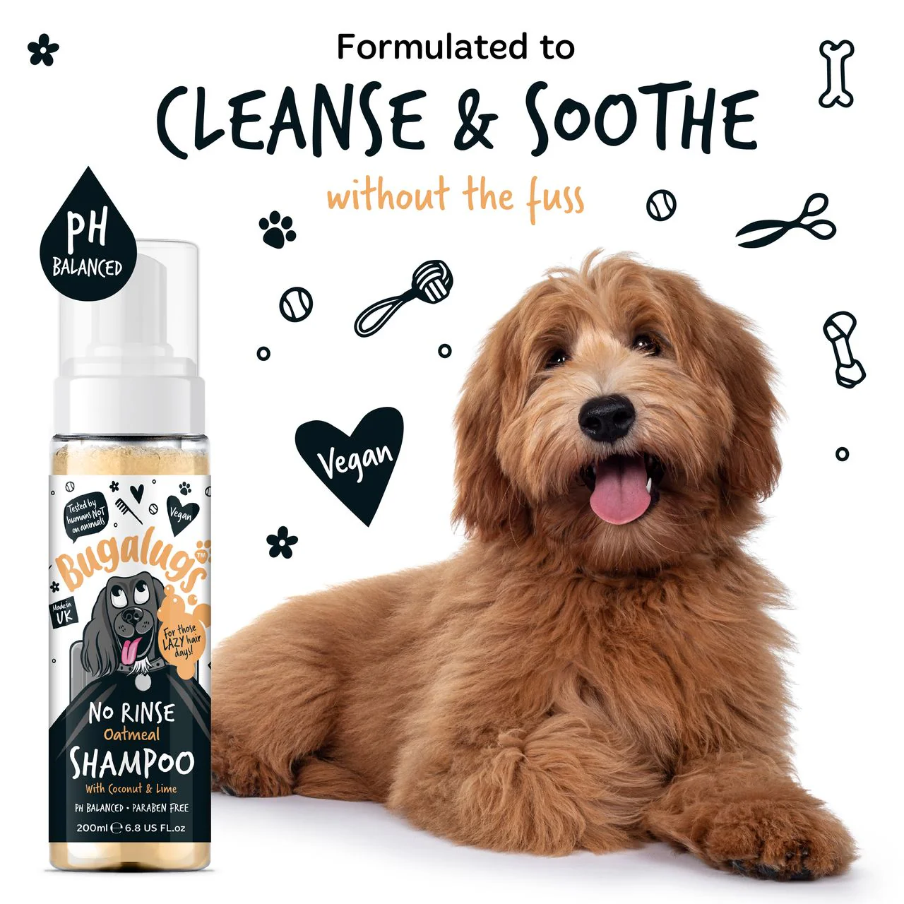 Bugalugs No Rinse Oatmeal Dog Shampoo - Image 4