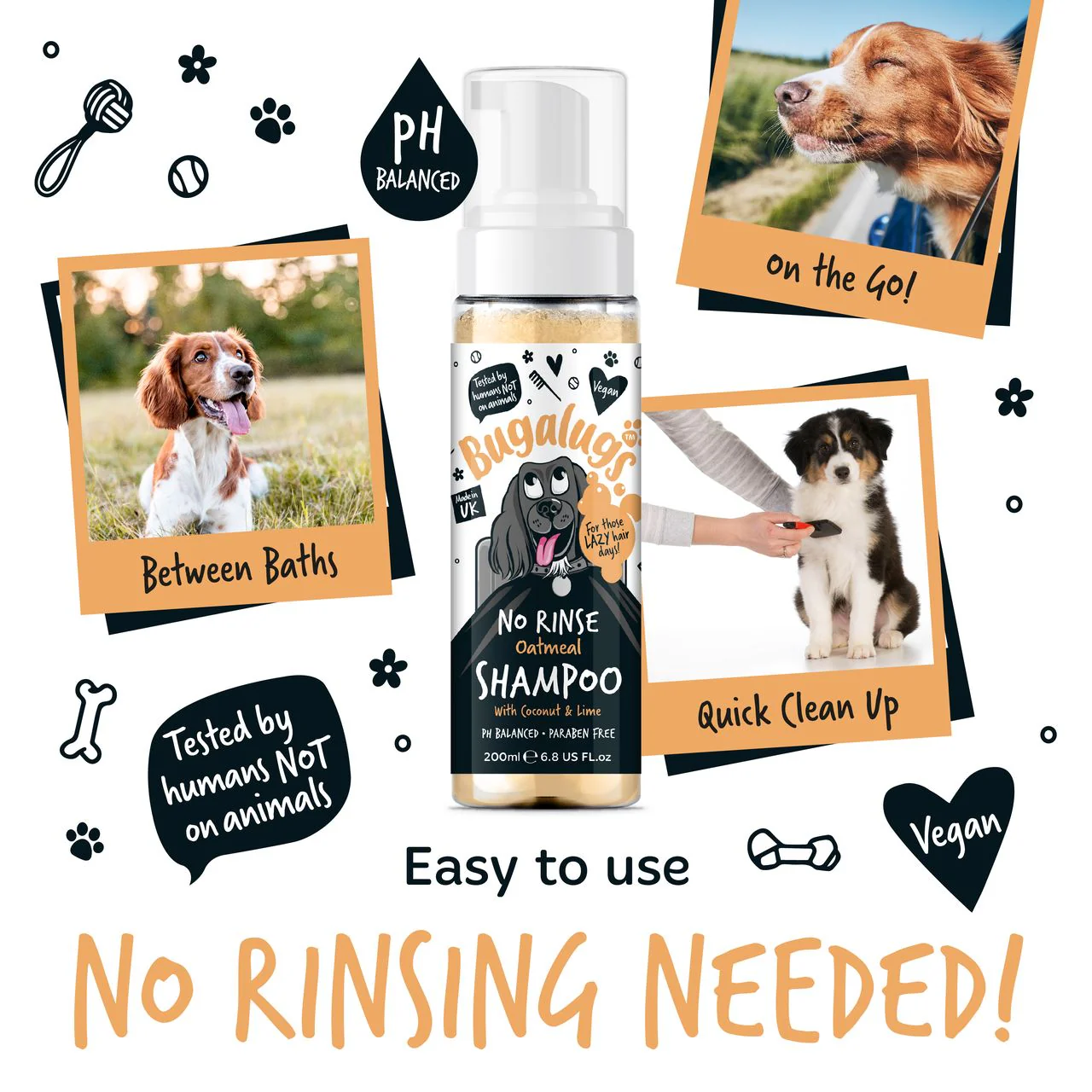Bugalugs No Rinse Oatmeal Dog Shampoo - Image 5