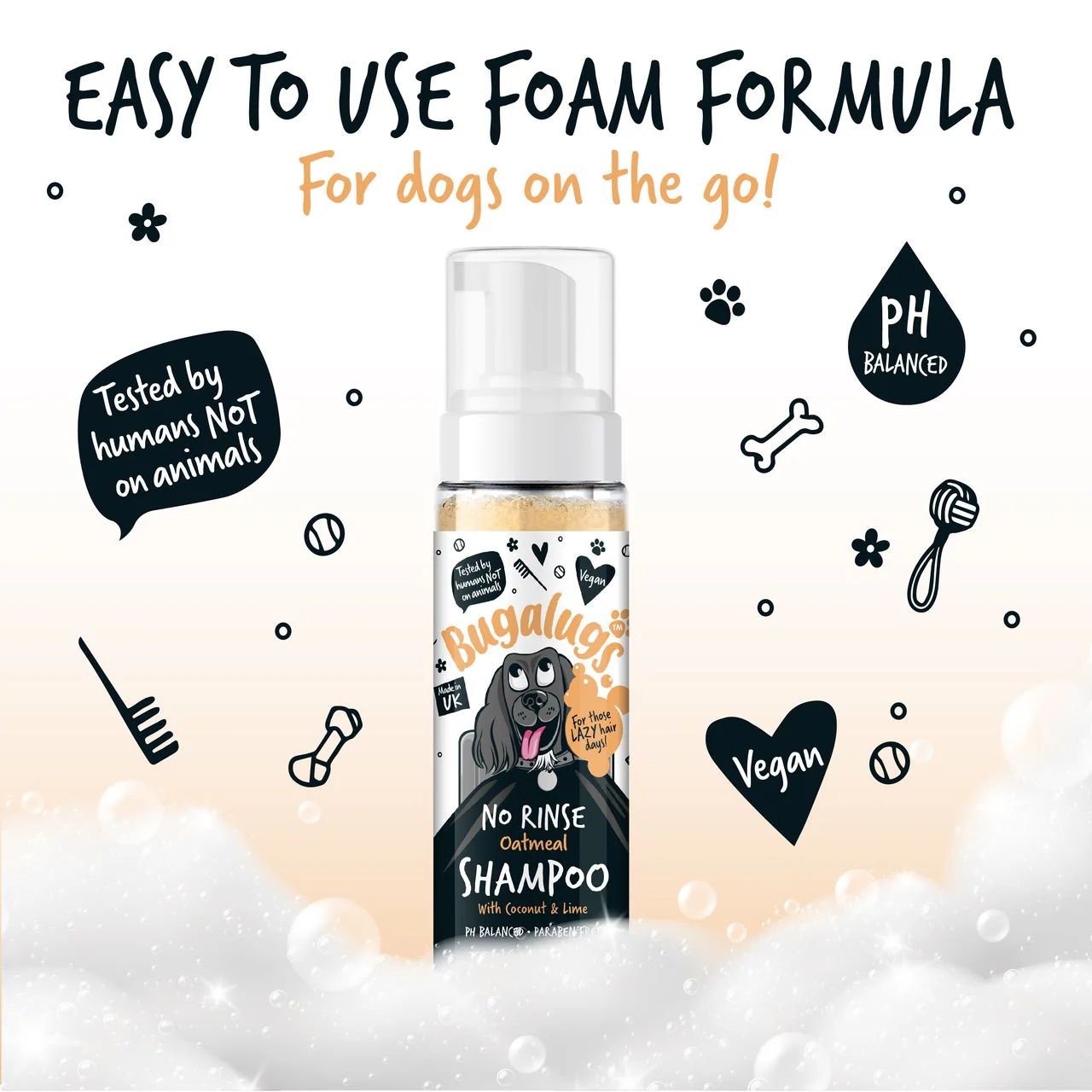 Bugalugs No Rinse Oatmeal Dog Shampoo - Image 6