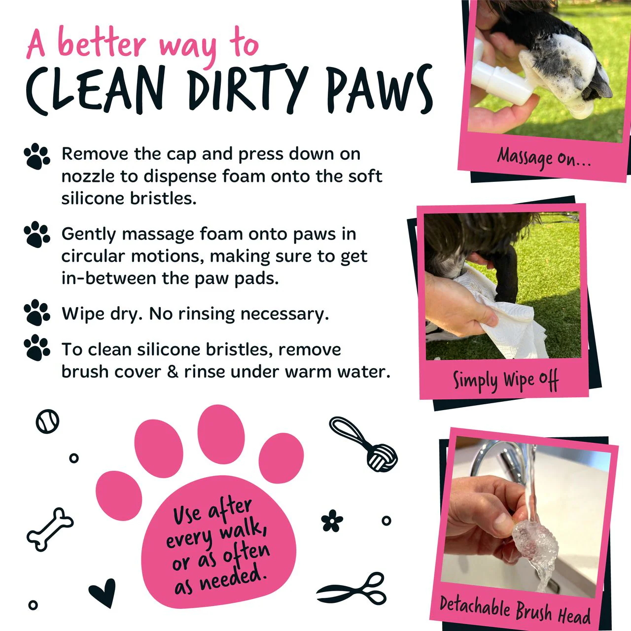 Bugalugs No Rinse Paw Cleaner Baby Fresh - Image 2