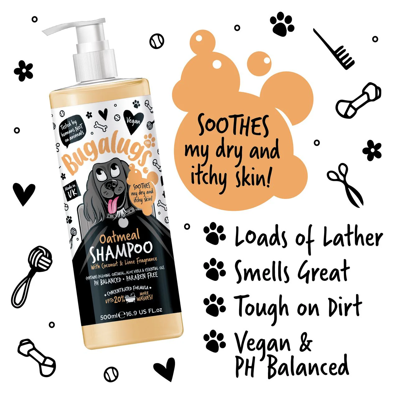 Bugalugs Oatmeal Dog Shampoo - Image 3