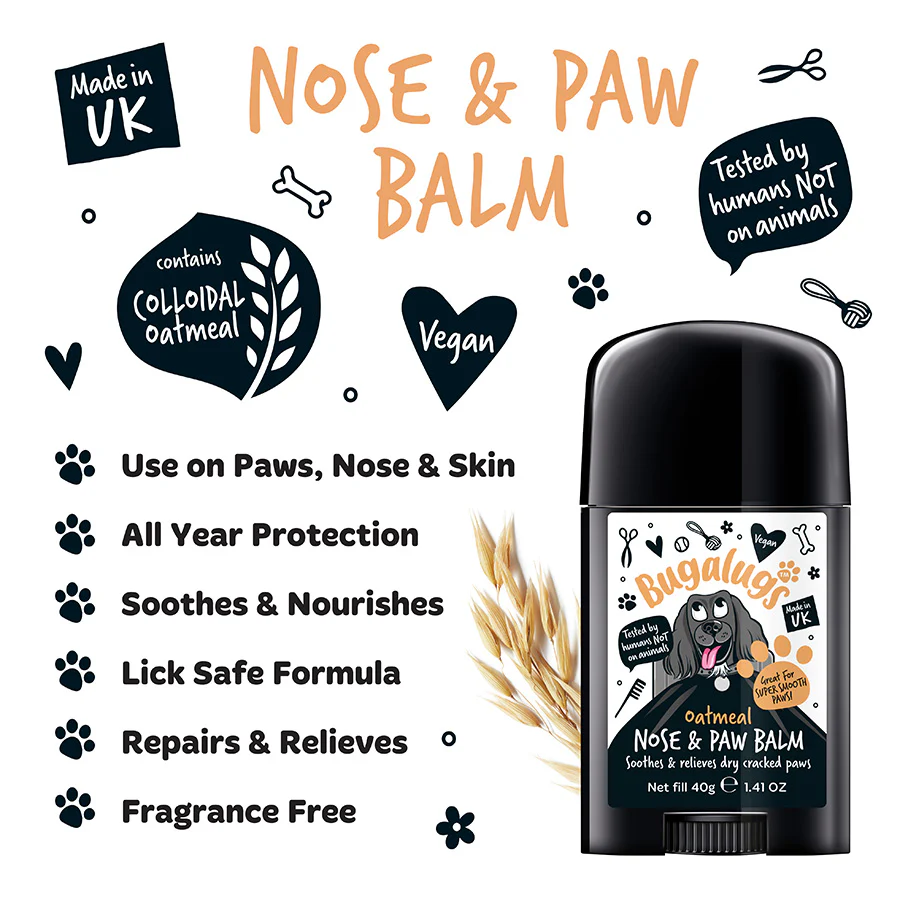 Bugalugs Oatmeal Paw & Nose Balm Stick for Dogs - Image 2