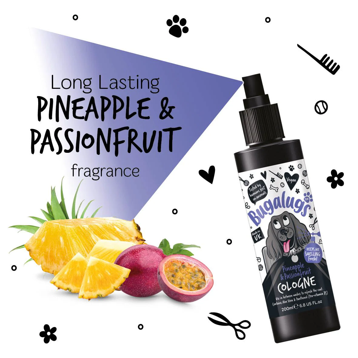Bugalugs Pineapple & Passionfruit Dog Cologne - Image 5