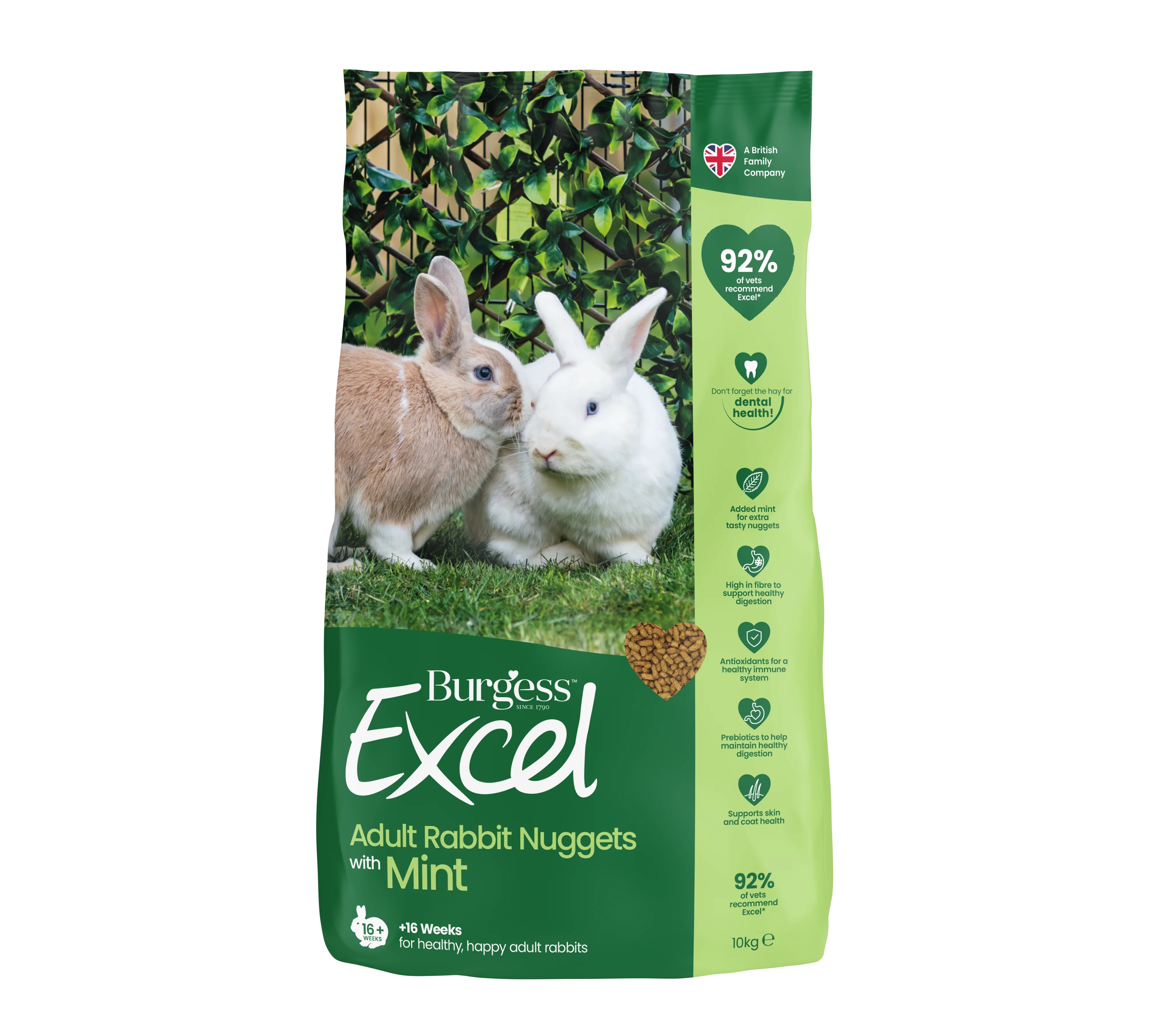 Burgess Excel Adult Rabbit Nuggets with Mint - Image 3