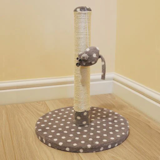 Cat Scratch Post Grey & Cream (DIJON) - Image 2