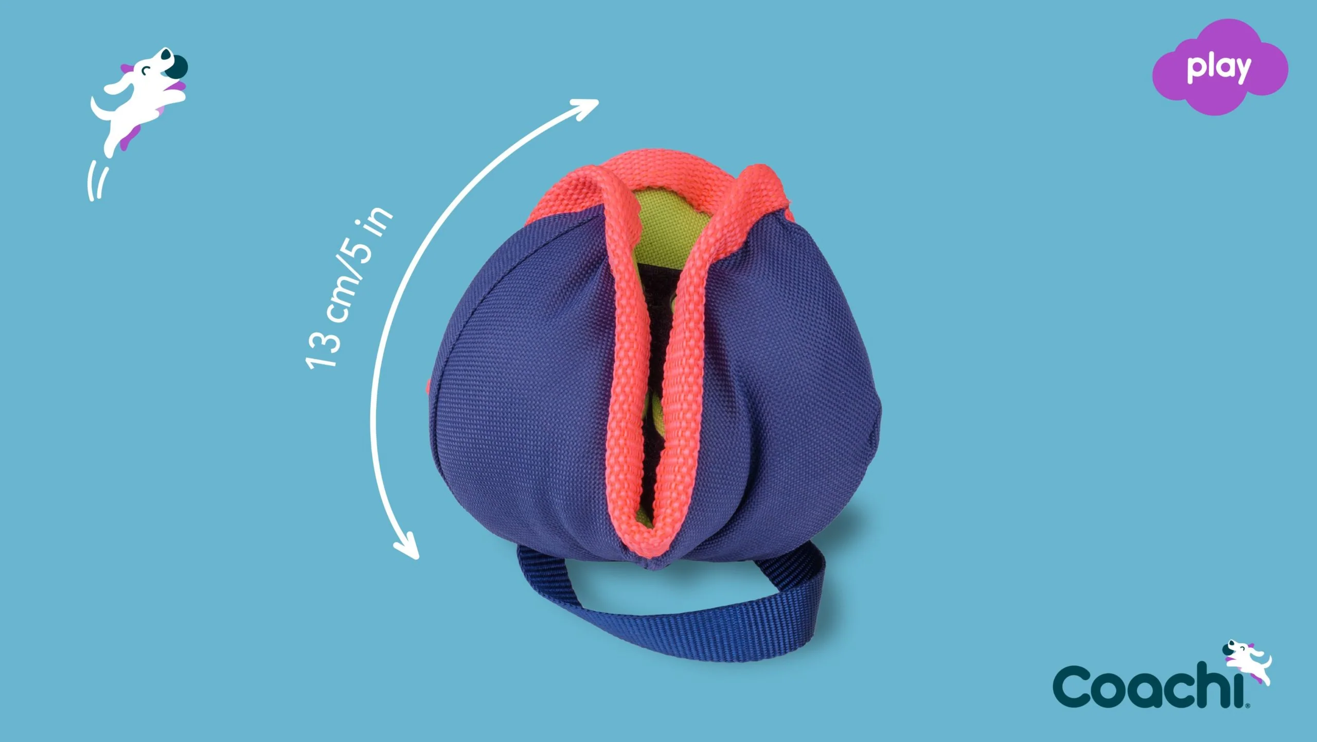 Coachi Chase & Treat Navy Lime & Coral - Image 3