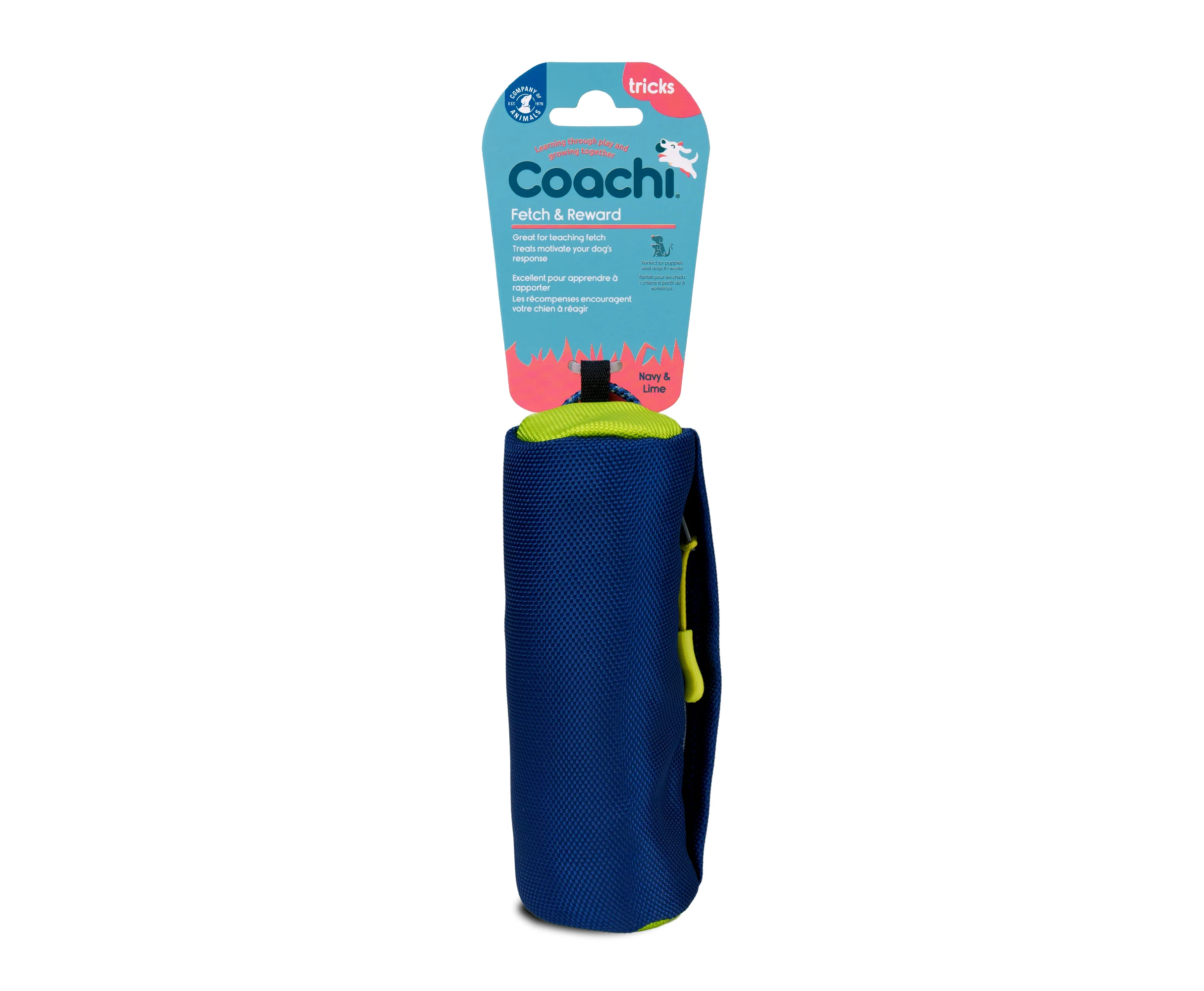 Coachi Fetch & Reward Navy & Lime - Image 2