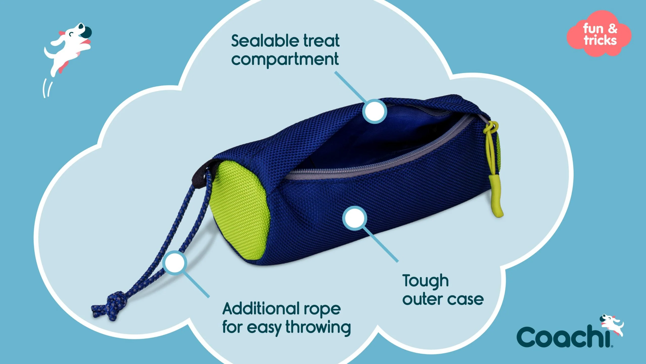 Coachi Fetch & Reward Navy & Lime - Image 5