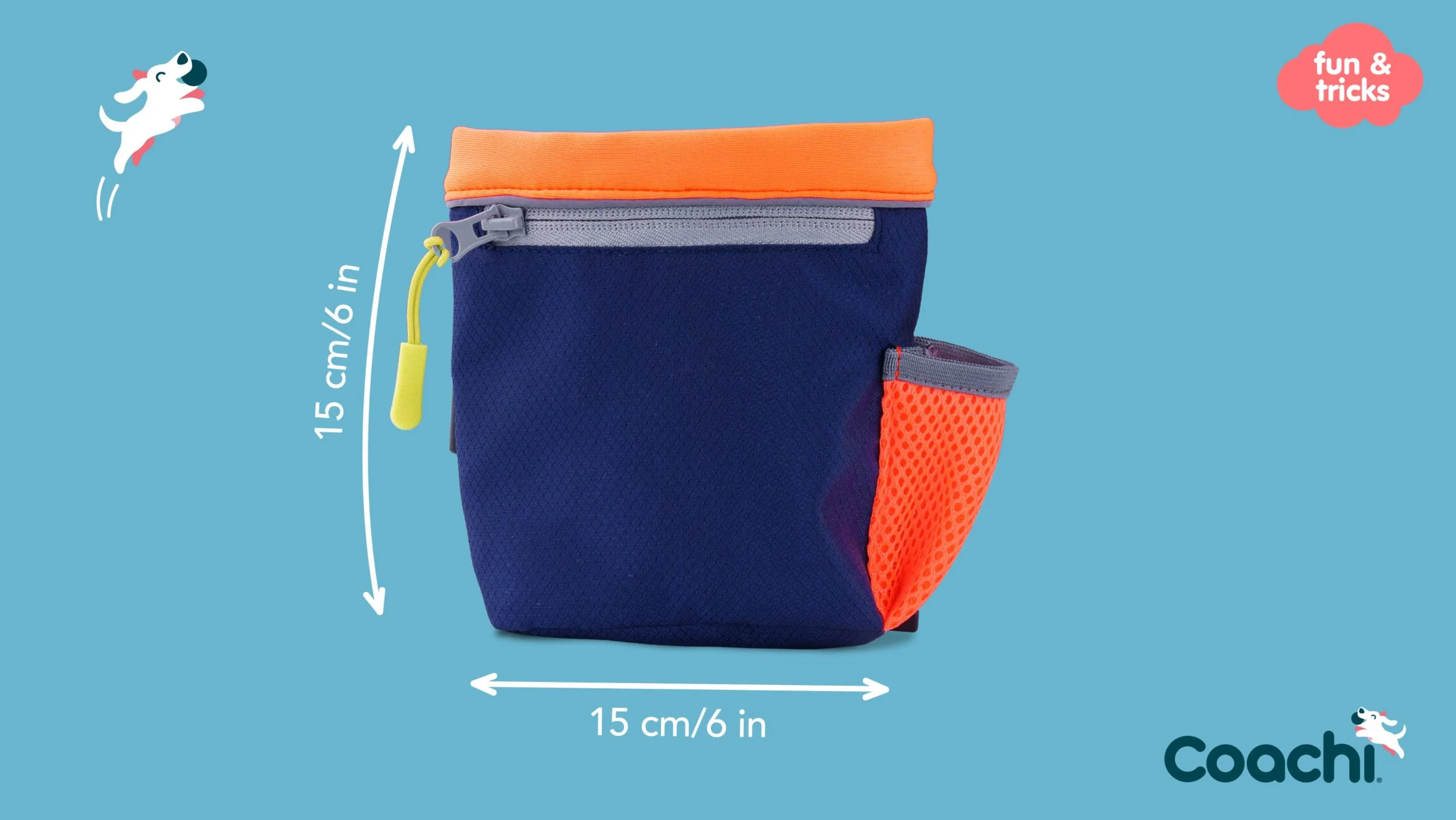 Coachi Train & Treat Bag (Navy & Coral/ Navy & Light Blue) - Image 5