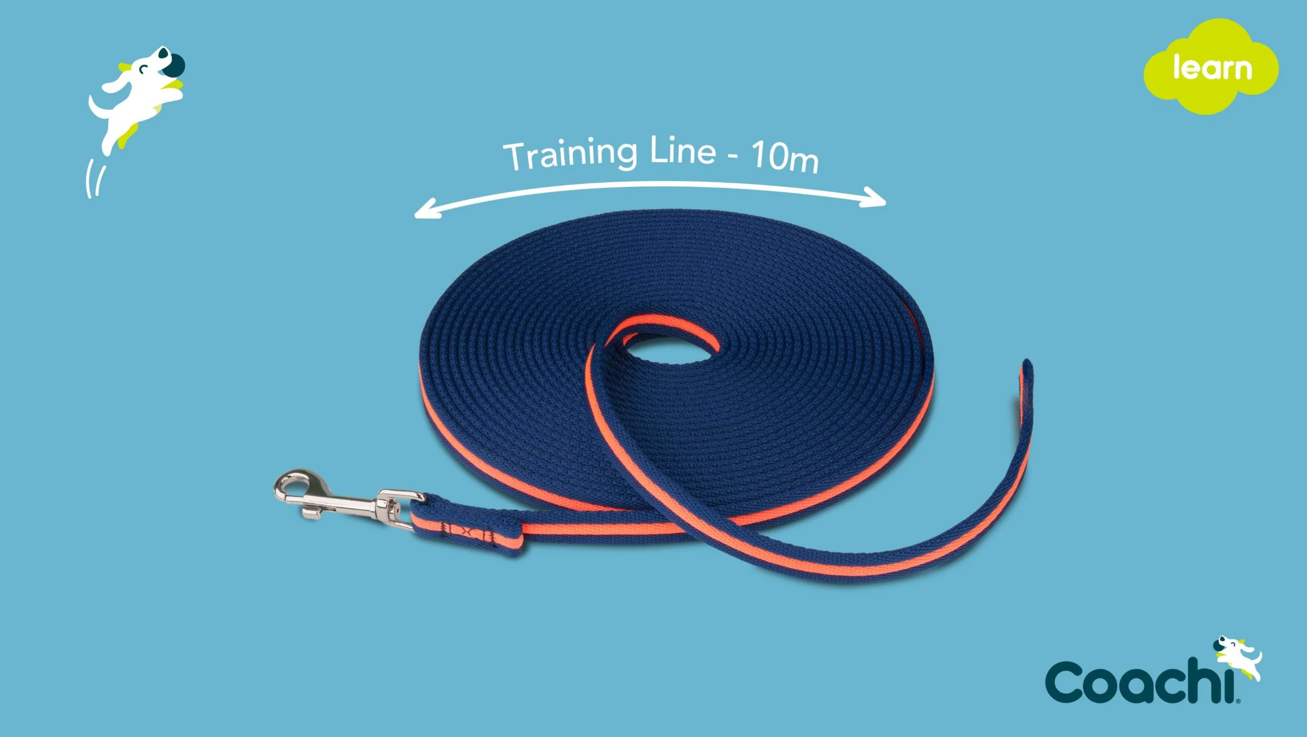 Coachi Training Line Navy & Coral 10m - Image 6