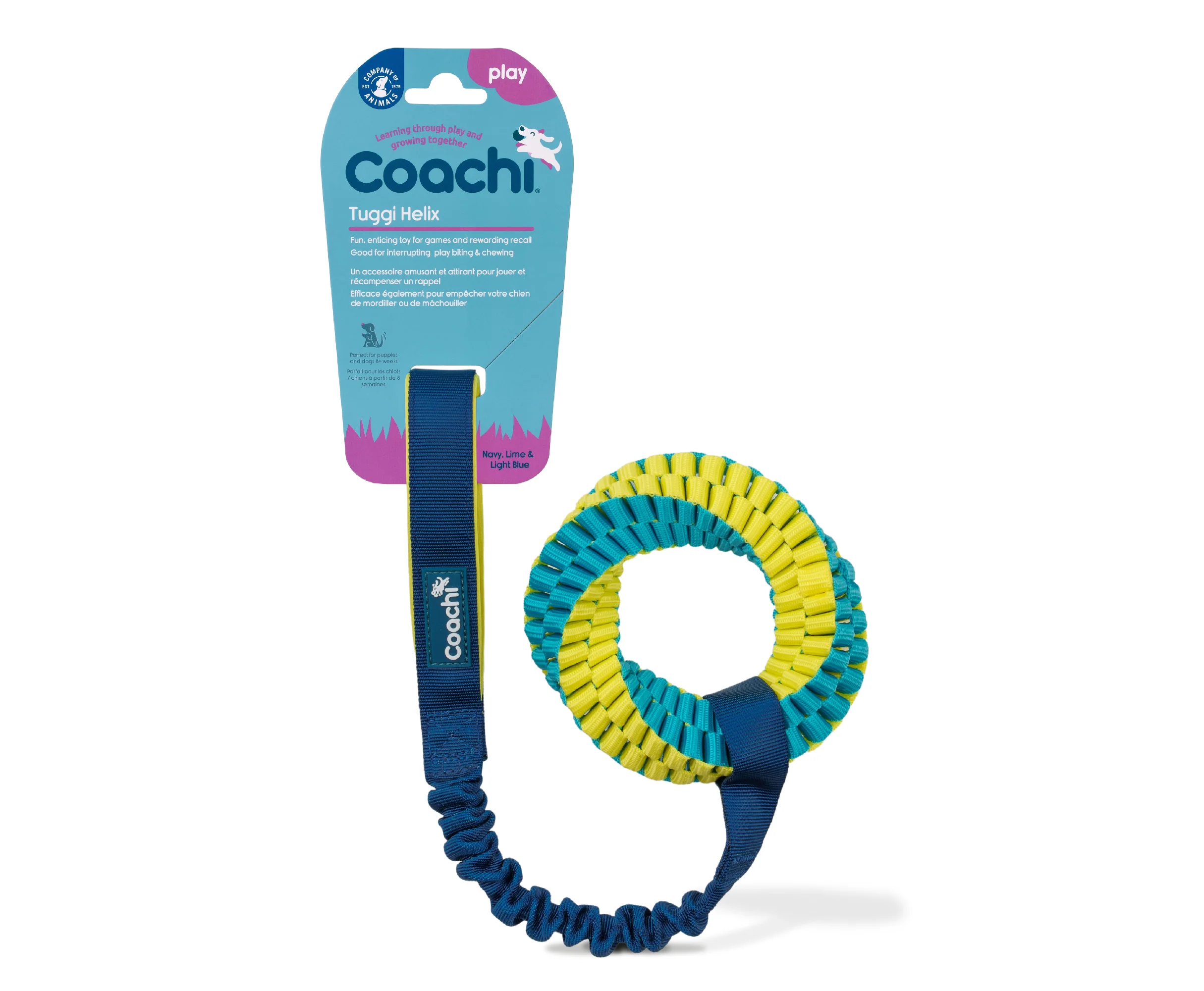 Coachi Tuggi Helix Navy Lime & Light BlueÂ