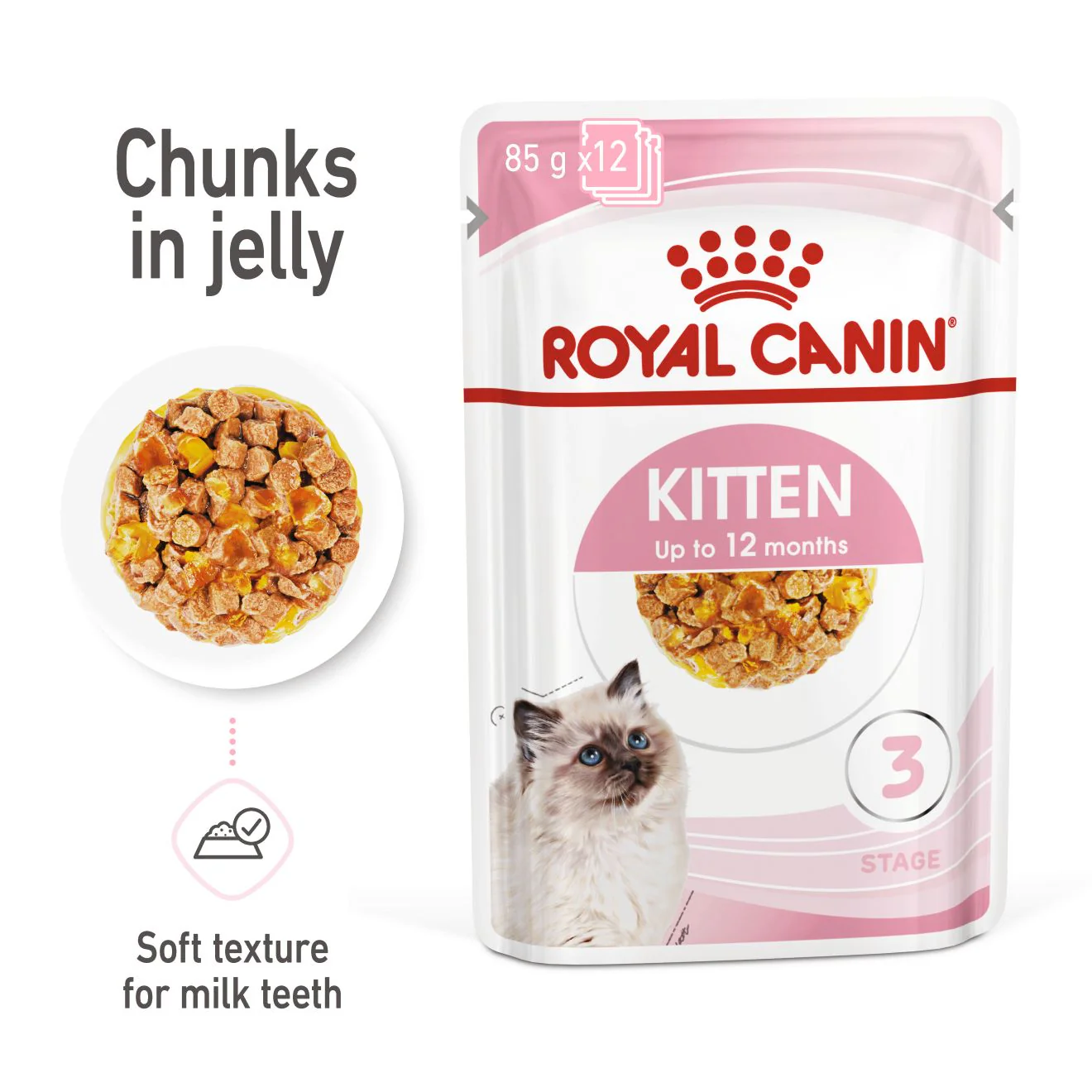 ROYAL CANIN® FELINE HEALTH NUTRITION WET KITTEN Chunks in jelly - Image 3