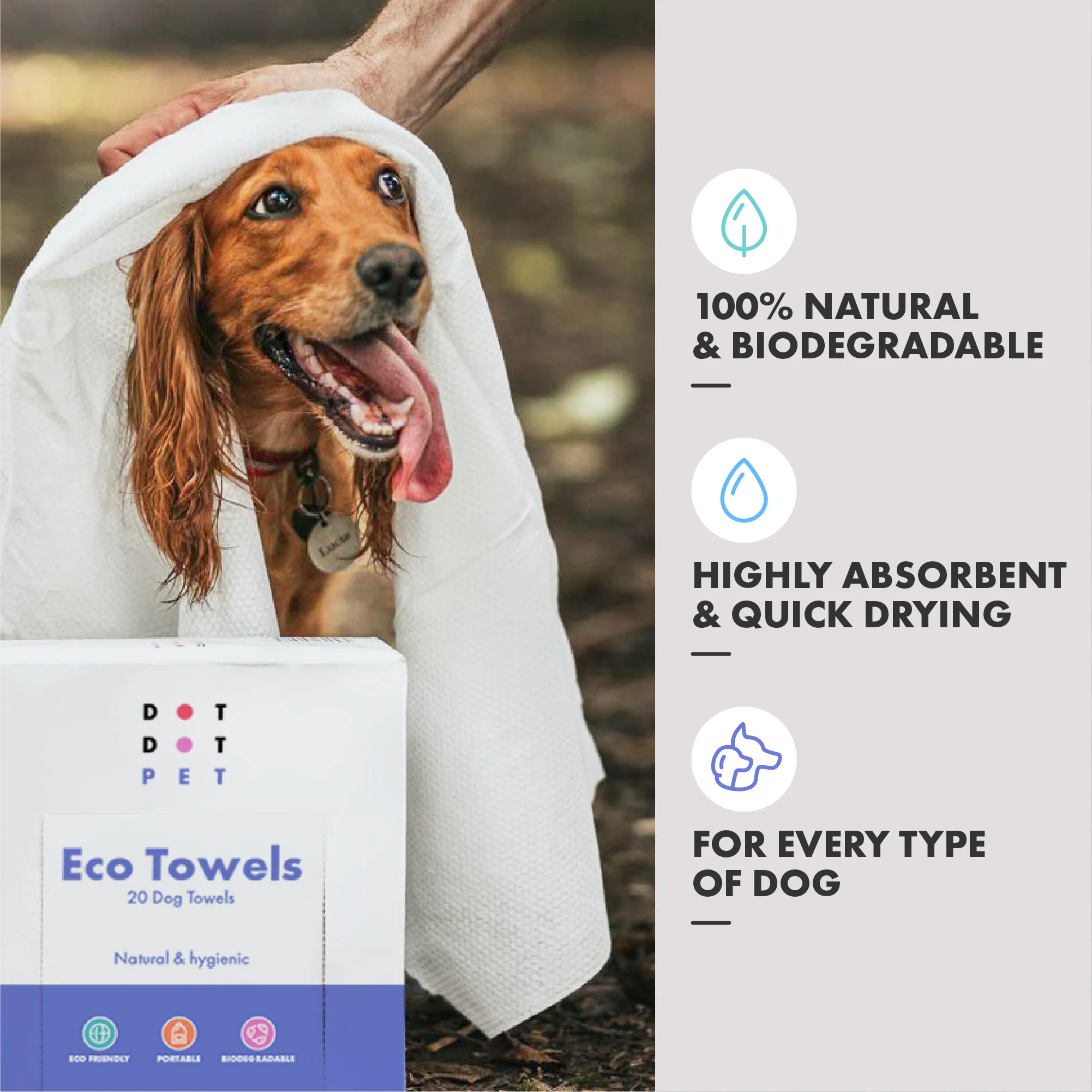 DotDotPet Eco Dog Towels (20pk) - Image 4