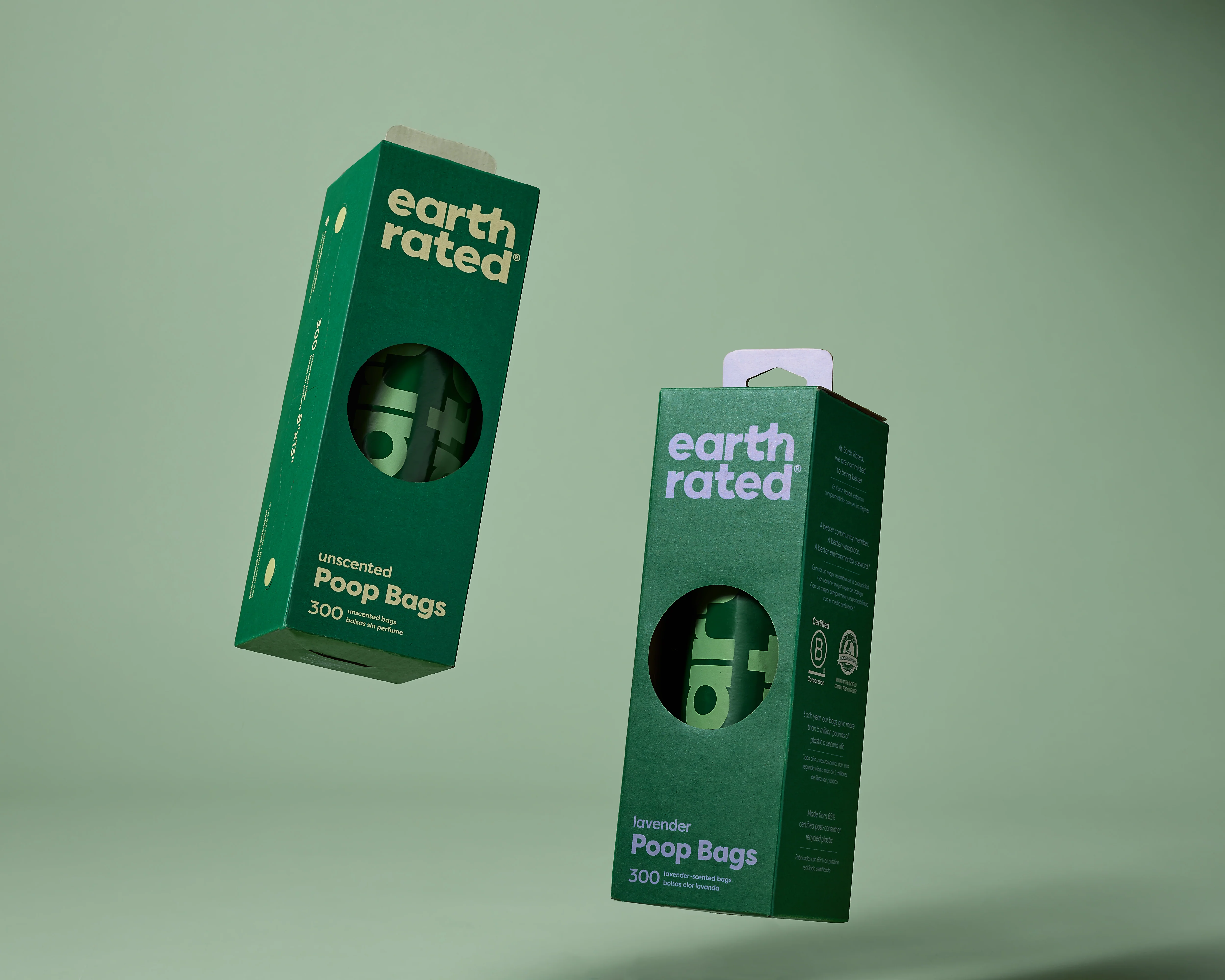 Earth Rated 300 Poop Bags Large Roll Lavender - Image 3