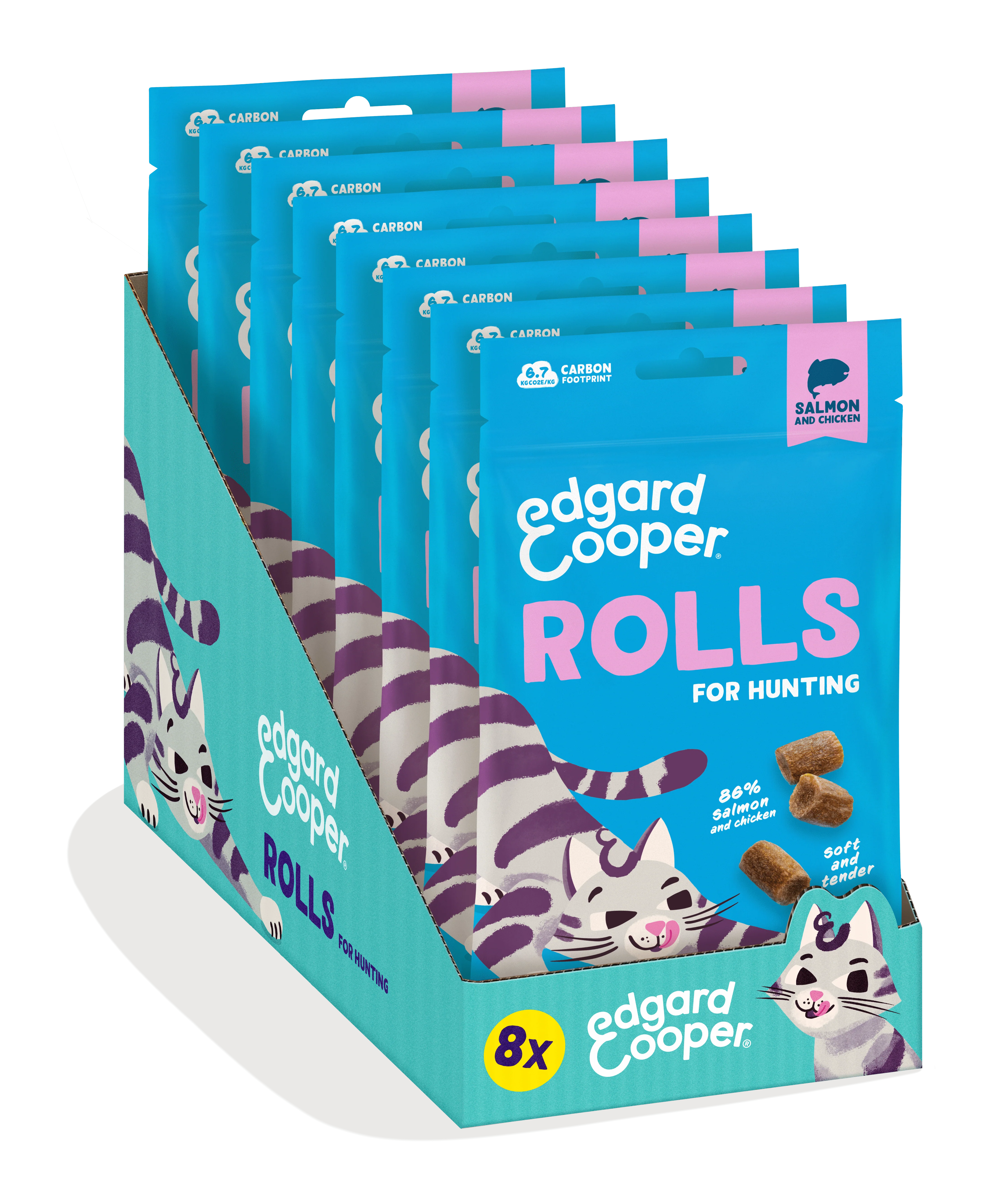 Edgard & Cooper Cat Salmon & Chicken Rolls 45g - Image 5