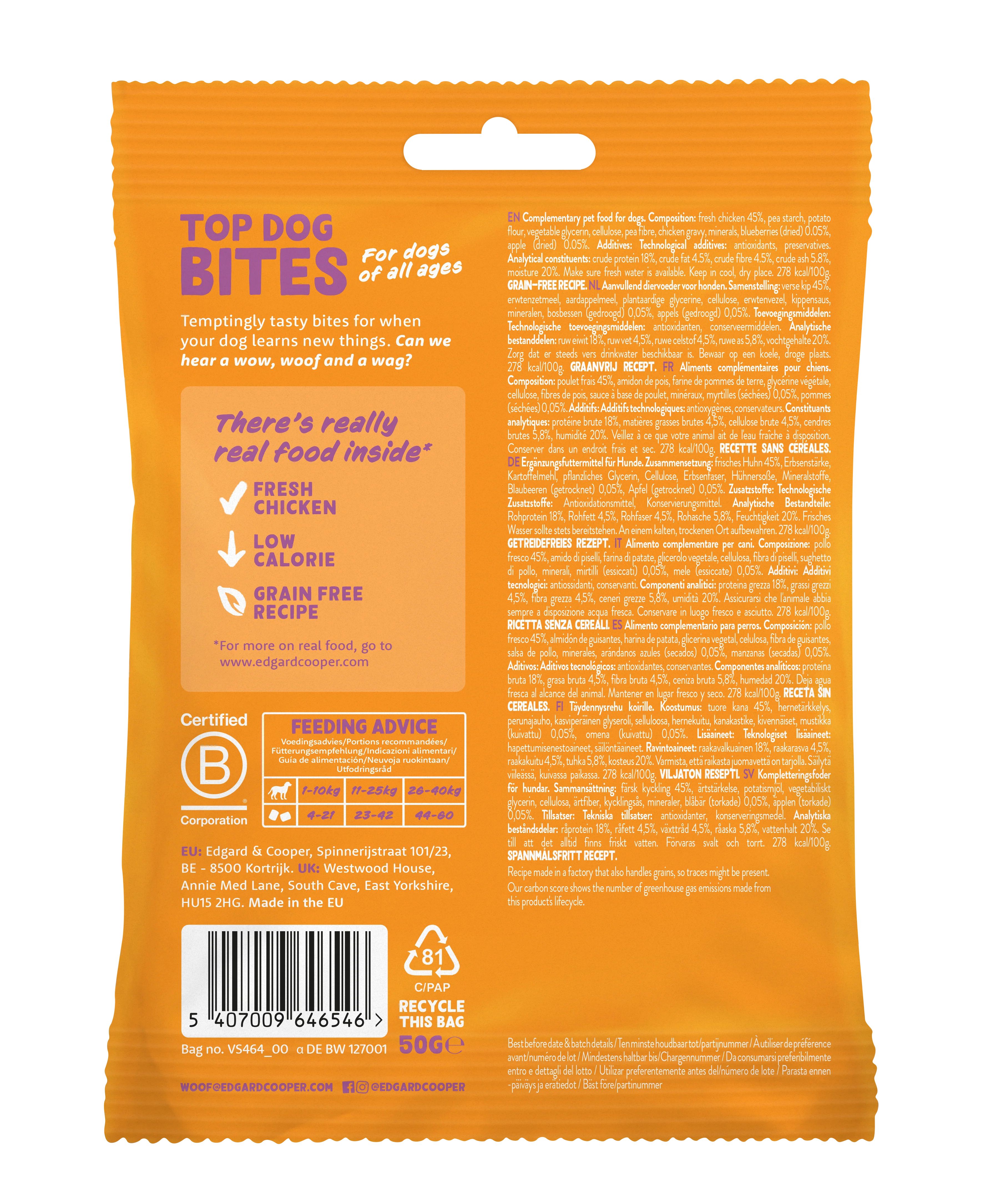 Edgard & Cooper Chicken Small Bites 50g - Image 2