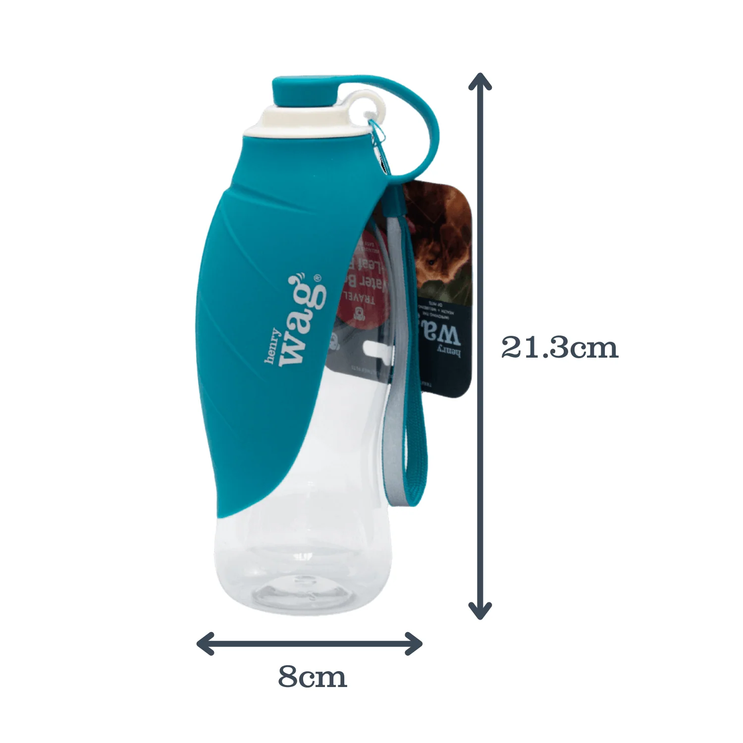 Henry Wag Water Bottle With Leaf Bowl Blue - Image 5