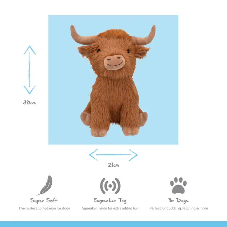 Highland Cow Jumbo Dog Toy - Image 2